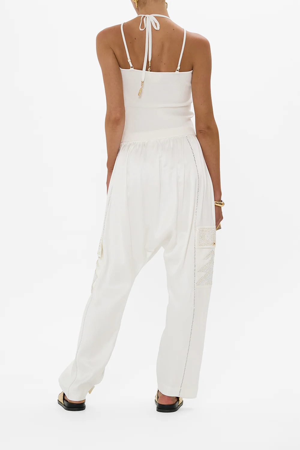 FITTED KNIT TOP WITH HARDWARE GODDESS ENERGY