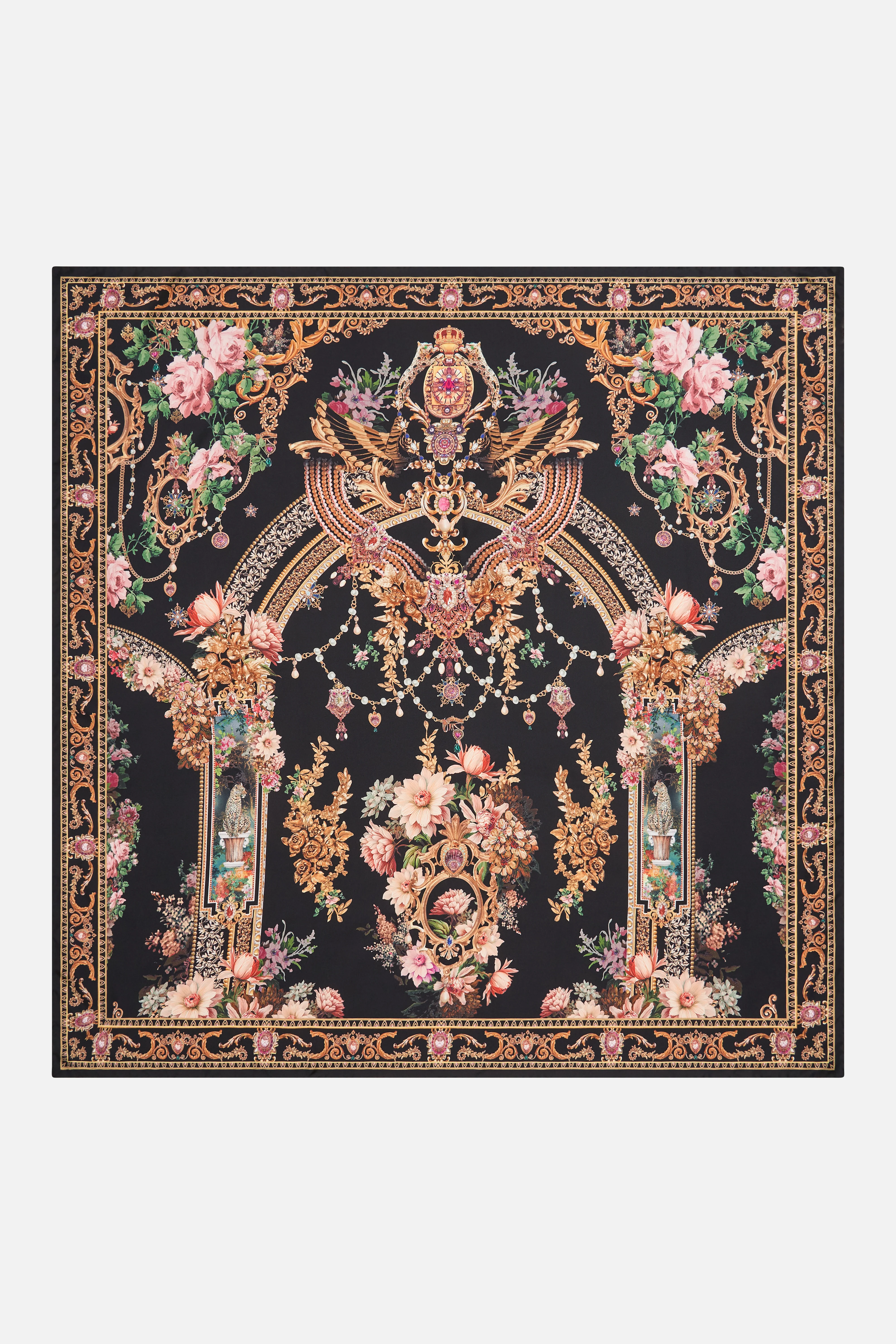SILK SQUARE SCARF DYNASTY DAZE