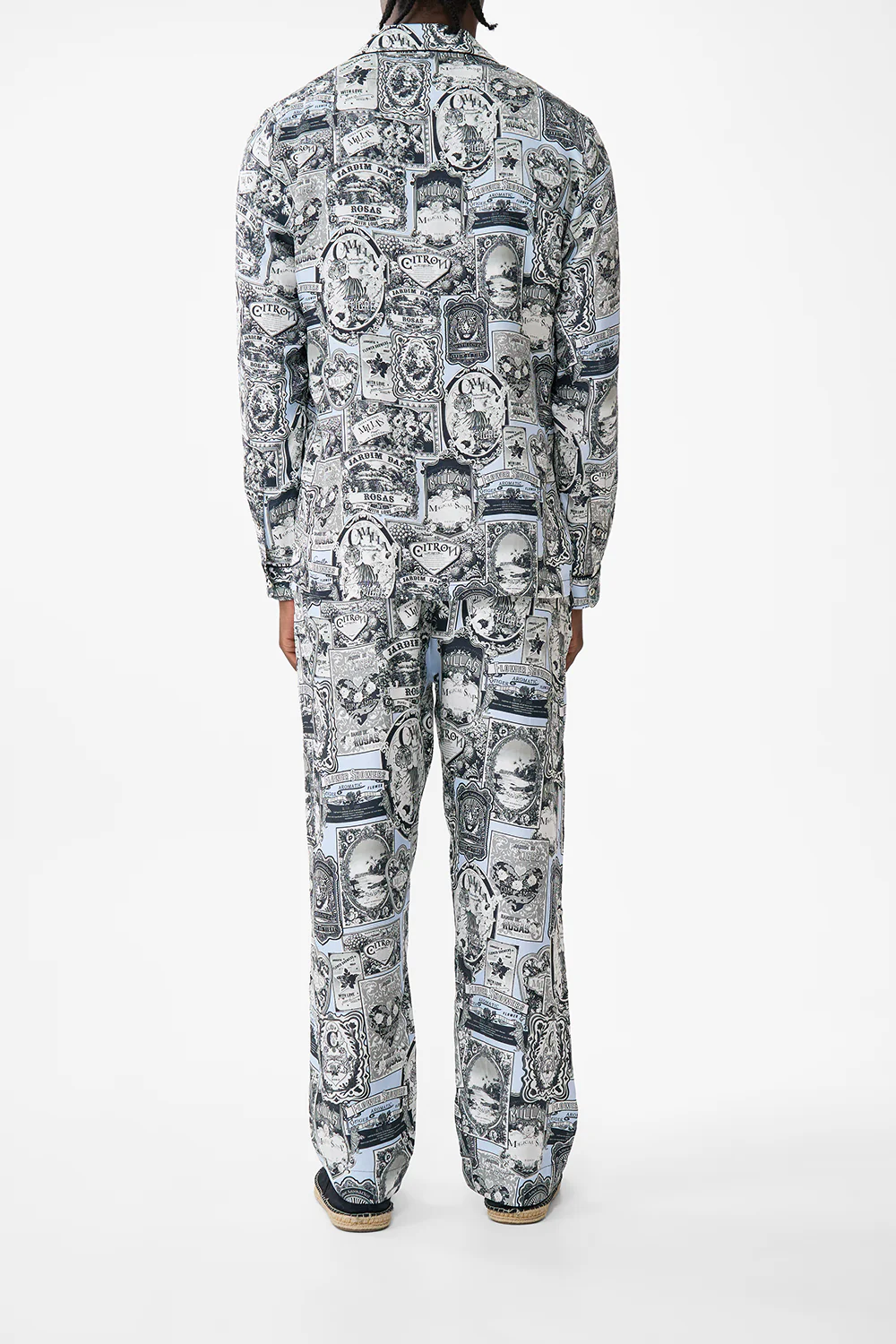 LOUNGE PANT WITH ELASTIC WAIST FLOWER SHOWERS