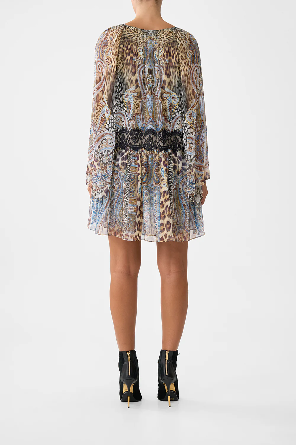 RELAXED SHORT DRESS WITH DROPPED WAIST ISTANBUL ANIMALIA