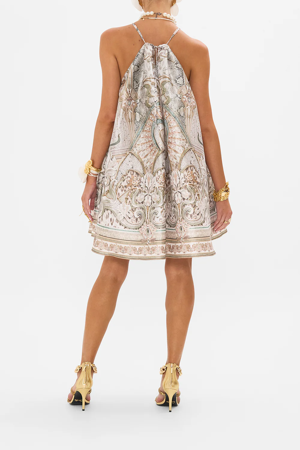 TRAPEZE MINI DRESS IVORY TOWER TALES