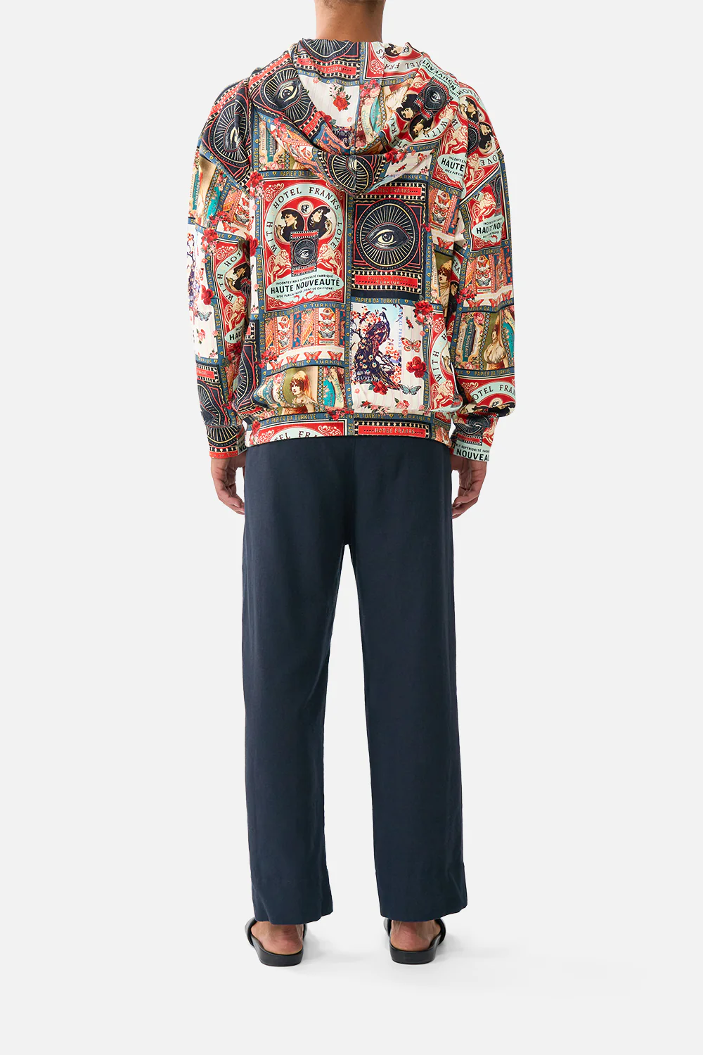 RELAXED FIT OVERSIZED HOODIE W KANGA POCKET HIGH CLASS HOOKAH