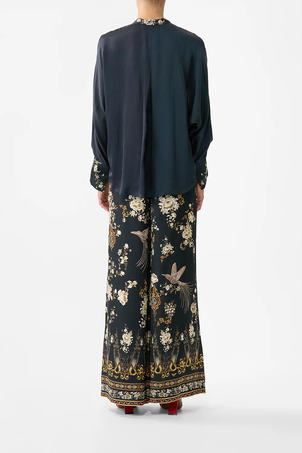 RELAXED PLACKET DETAIL SHIRT FLAMENCO FOLKLORE