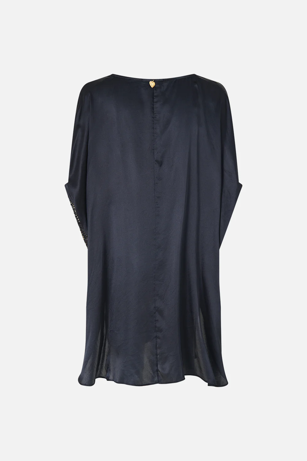 GATHERED CUFF V NECK TOP DAUGHTERS OF DUENDE