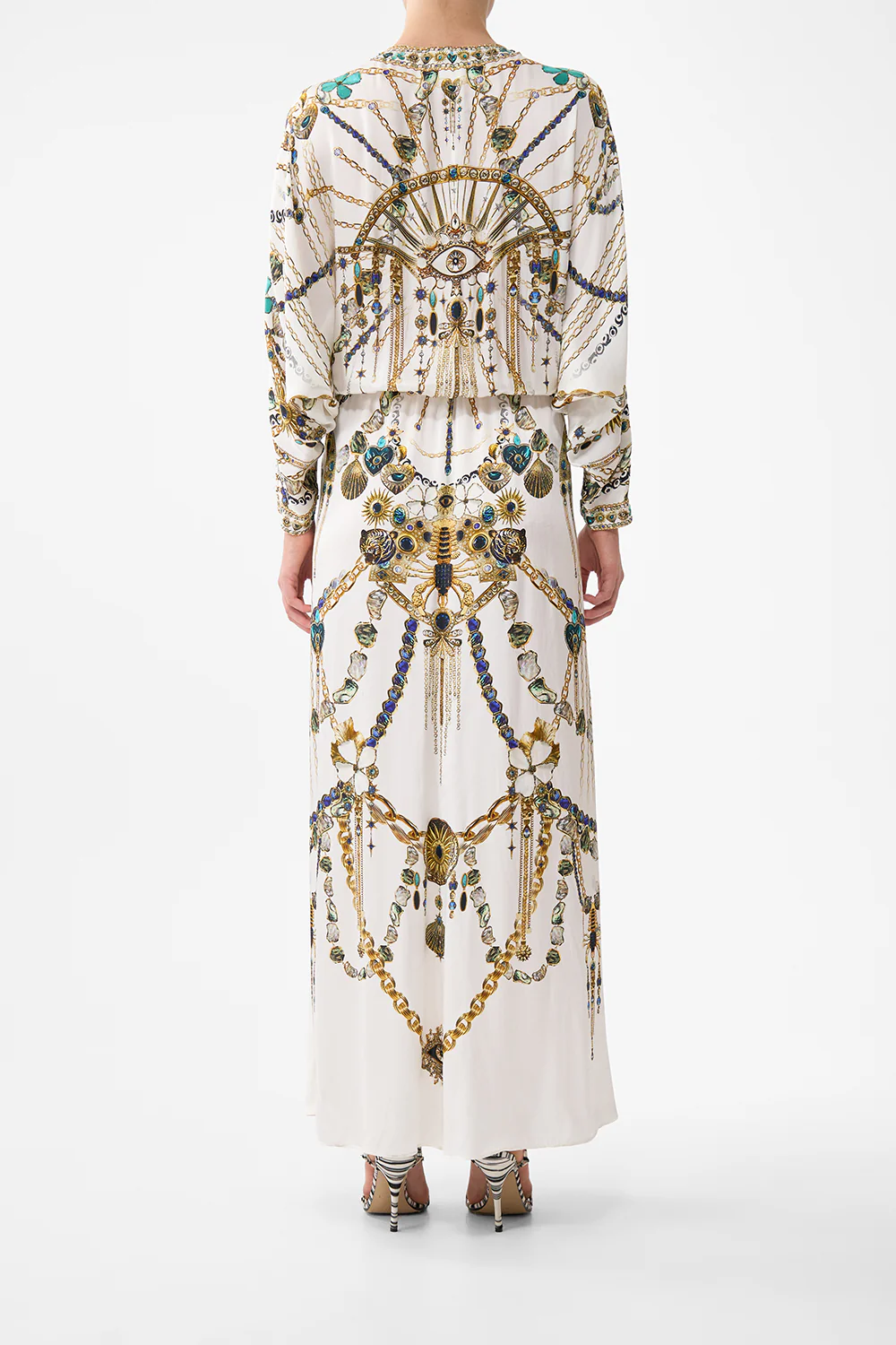 TWIST FRONT BATWING DRESS CHAIN GANG