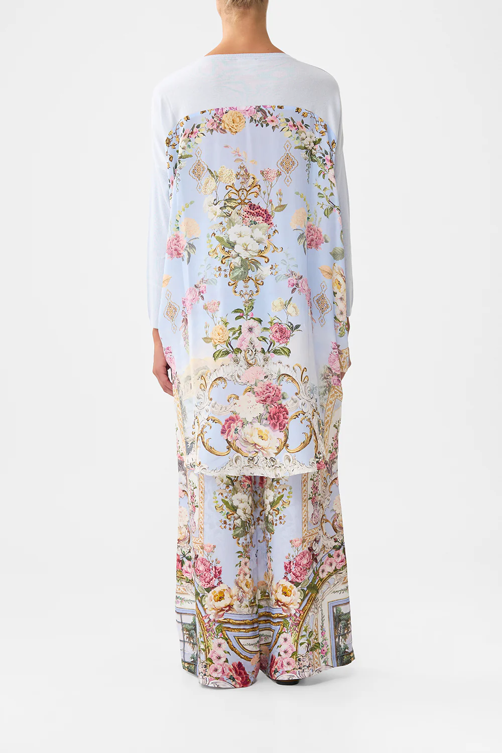 LONG SLEEVE JUMPER WITH PRINT BACK TILED IN TIME