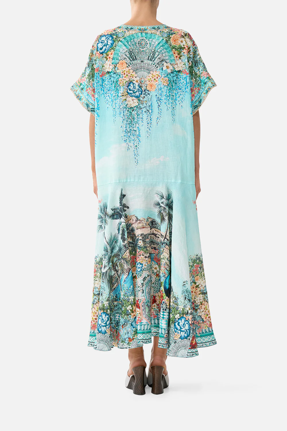 V NECK KAFTAN WITH DROP WAIST BALEARIC BEBÉ
