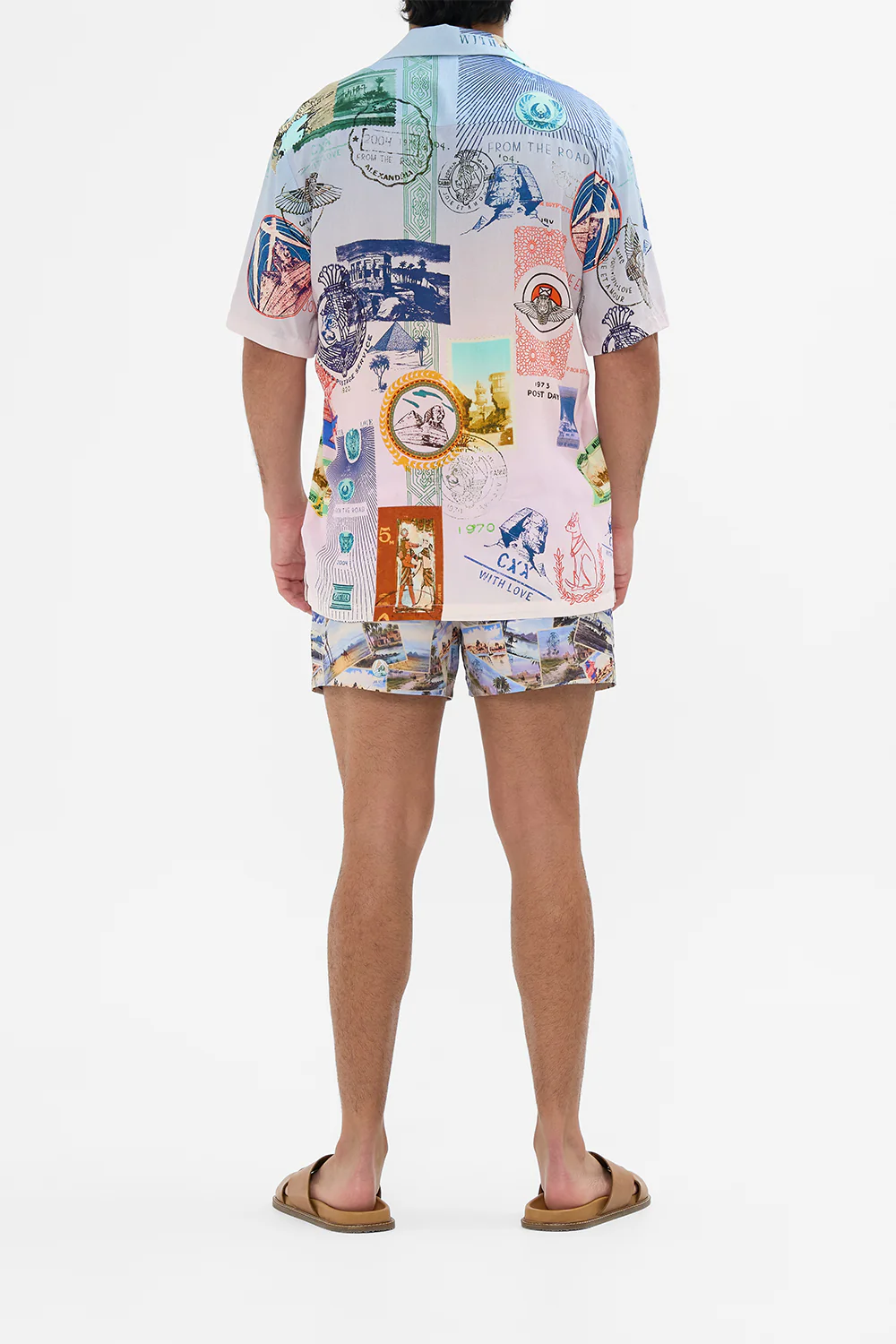 SHORT SLEEVE CAMP COLLARED SHIRT HAUTE PASSPORT