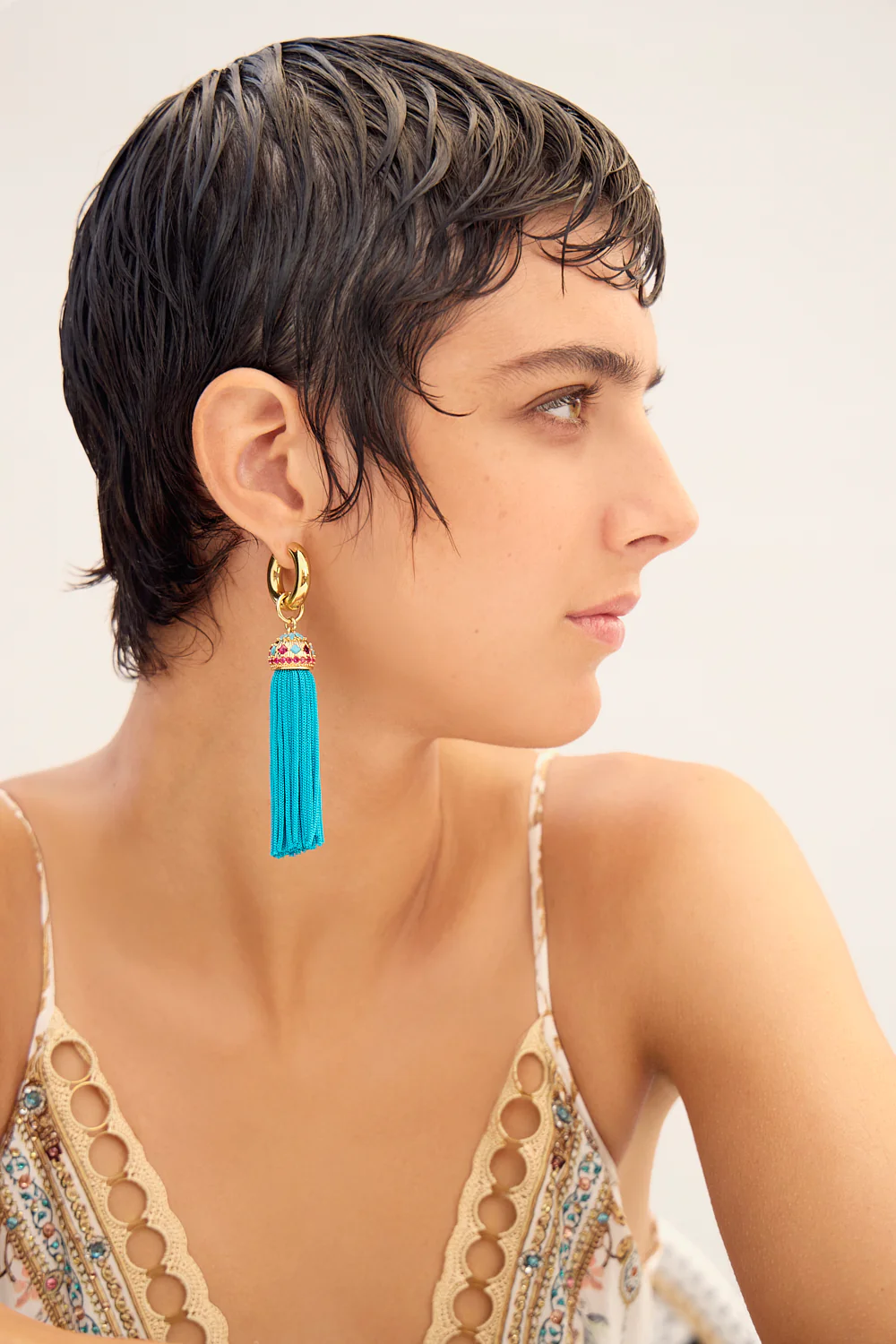 SULTANS, SCRIBES & SHAMANS TASSEL EARRINGS GOLD
