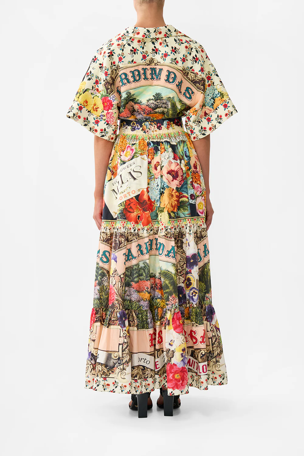 HIGH WAISTED TIERED SKIRT AROMATIC AMOR