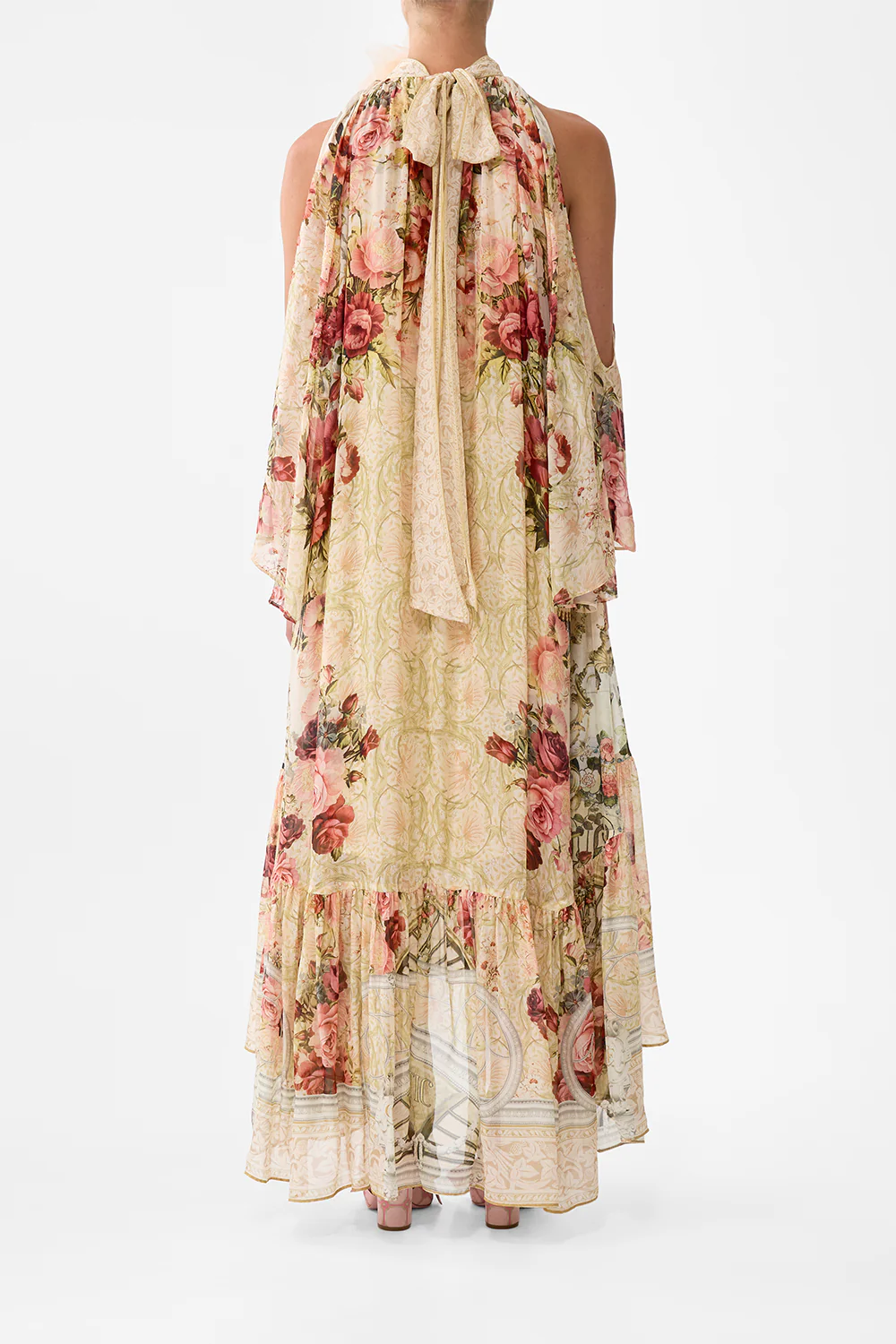 COLD SHOULDER LONG DRESS MEET ME AT THE MAJESTIC