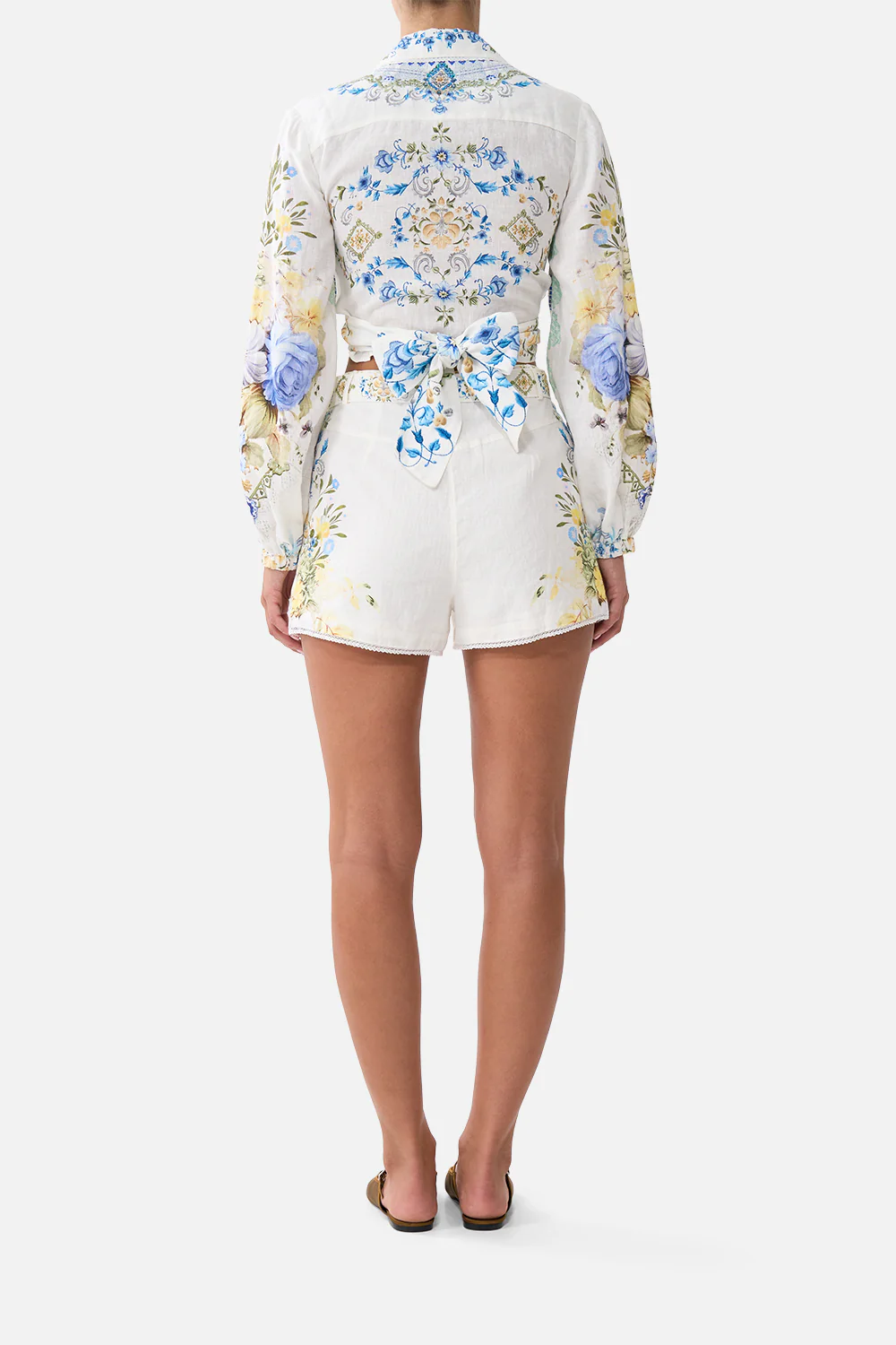 CROPPED WRAP SHIRT MY HOMESPUN HEART