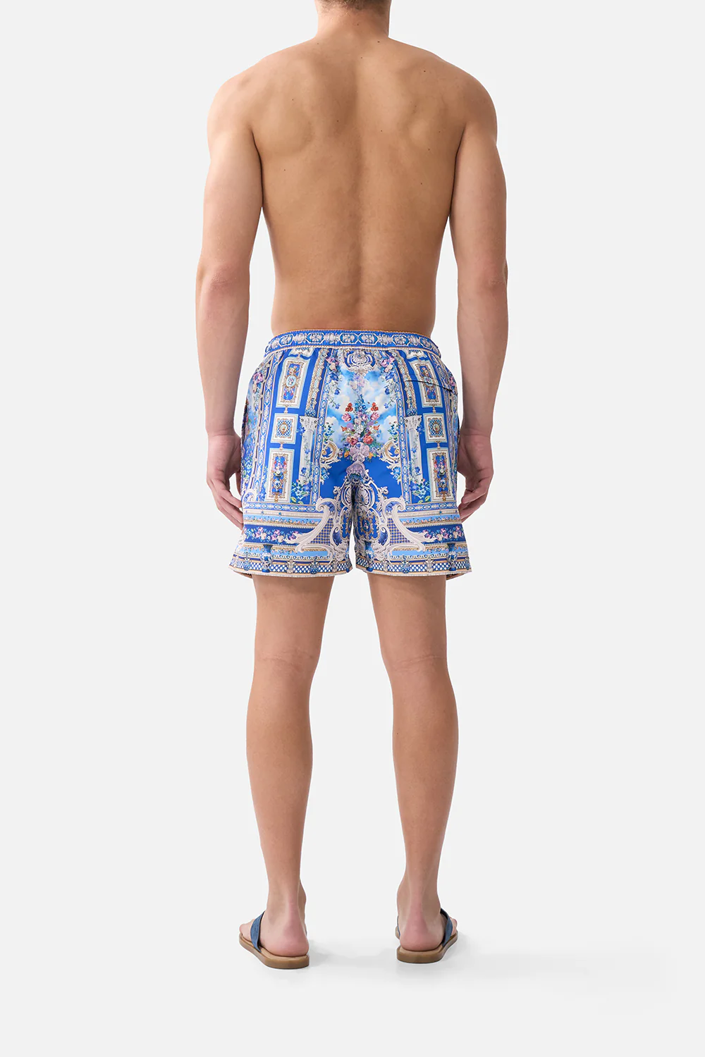 MID LENGTH BOARDSHORT WITH ELASTIC WAIST OTTOMAN OPULENCE