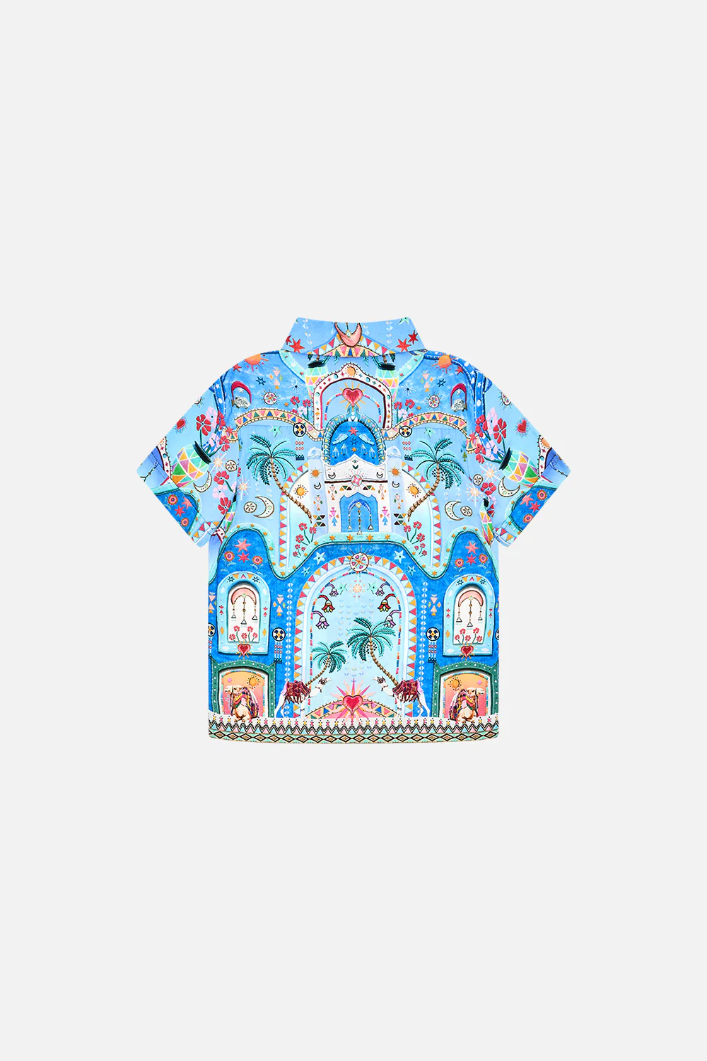 BOYS SHORT SLEEVE SHIRT 4-10 A PAINTED VILLAGE