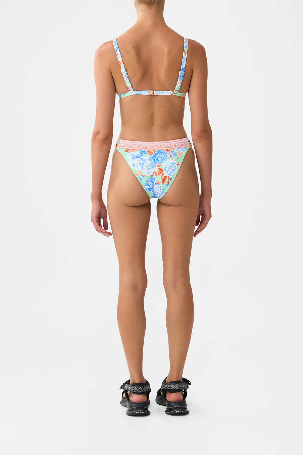 TRI BIKINI TOP WITH KNOT FRONT TOPKAPI POP