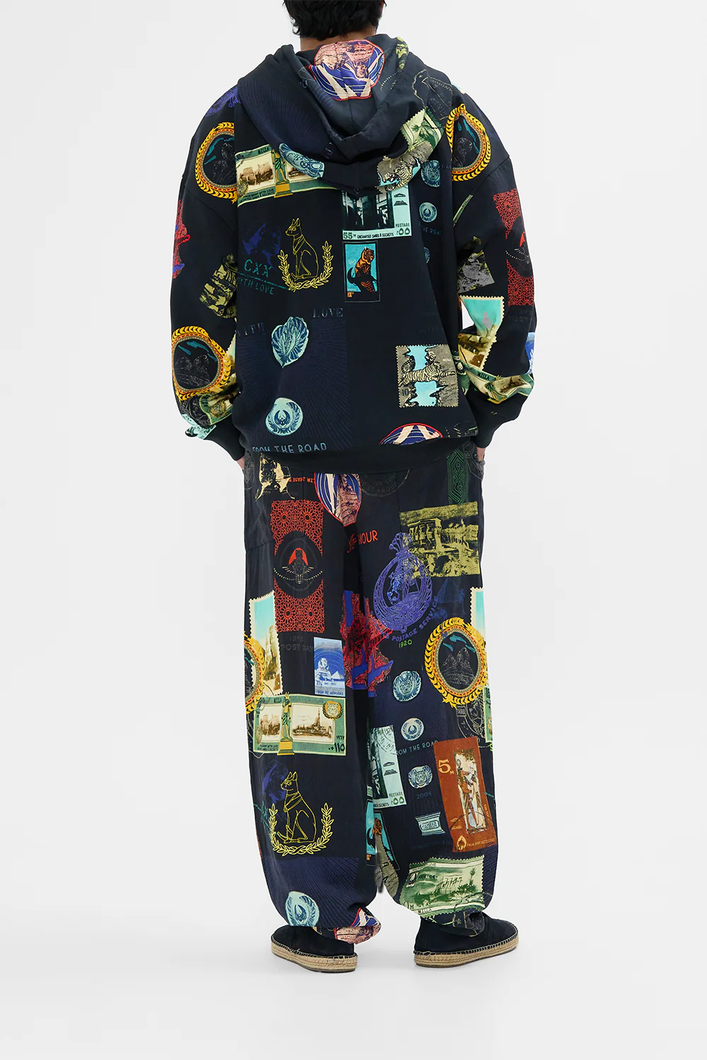 RELAXED DROPPED CROTCH PANT LANDMARKS AND LOVE LETTERS