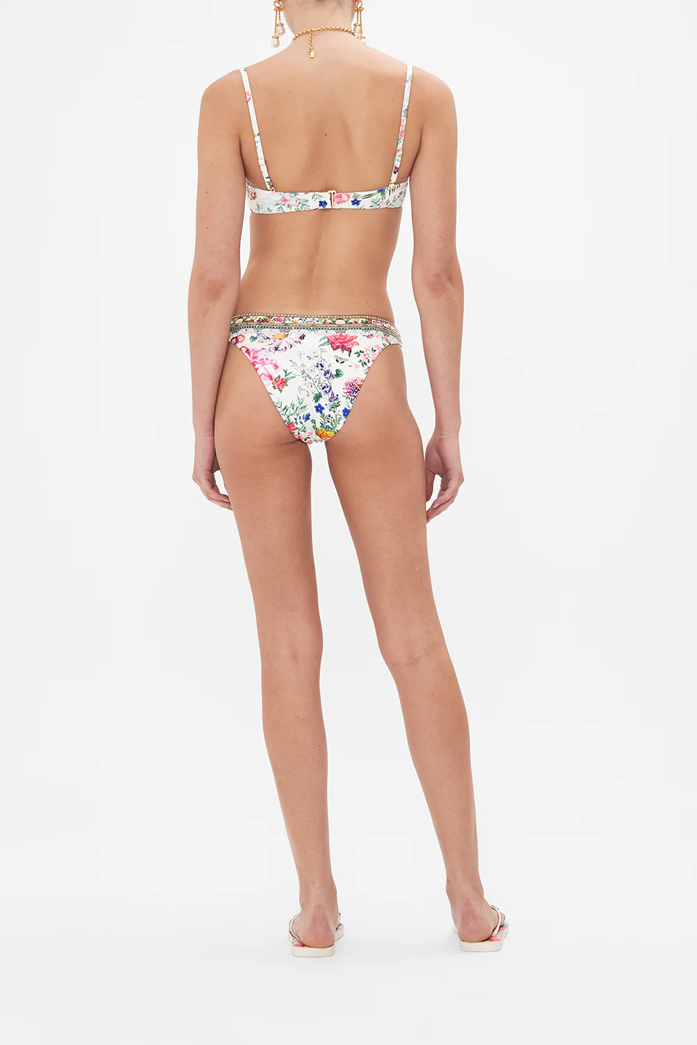 RUCHED UNDERWIRE BRA WITH REMOVABLE STRAPS PLUMES AND PARTERRES