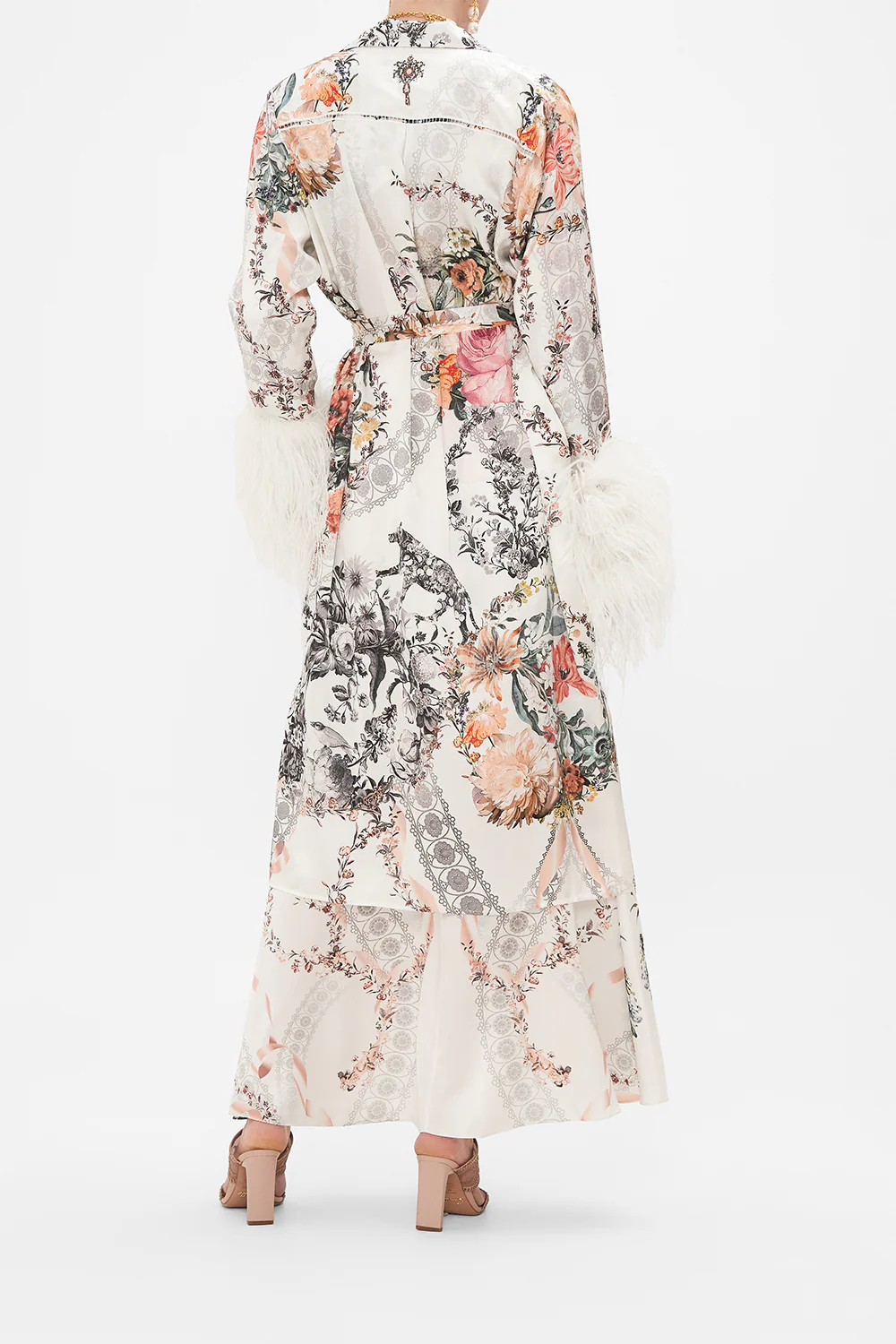 SPLIT CUFF SOFT COAT WITH FEATHERS DE HAAR MEMOIRS