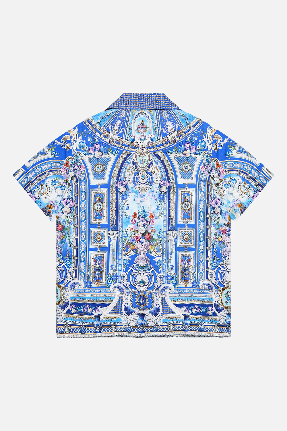 BOYS SHORT SLEEVE CAMP COLLARED SHIRT OTTOMAN OPULENCE
