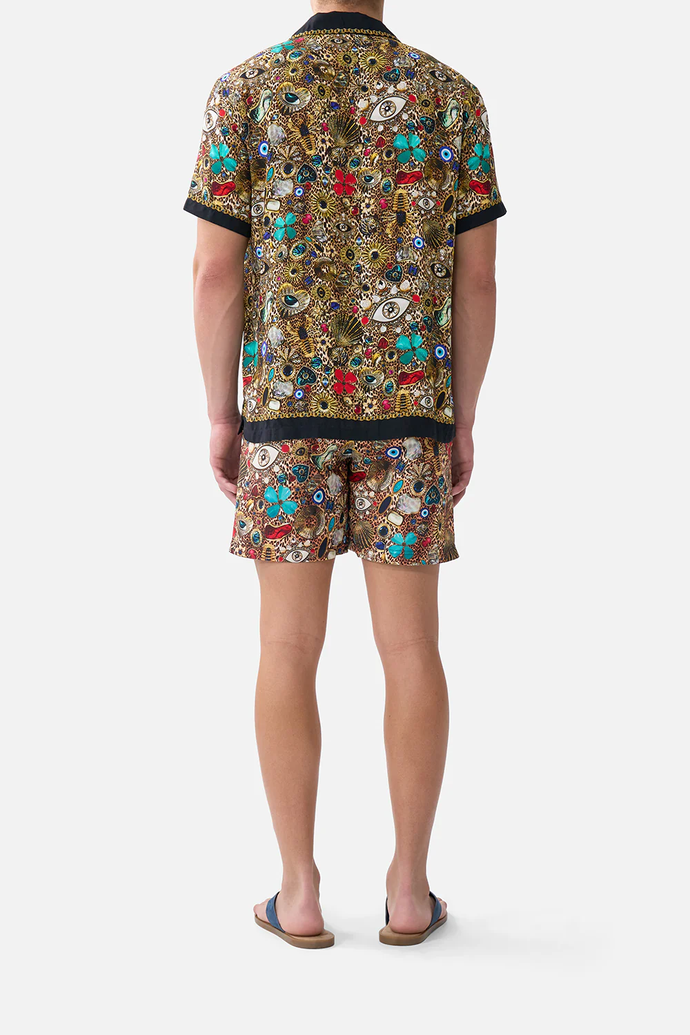 SHORT SLEEVE CAMP COLLARED SHIRT NAZAR NIRVANA