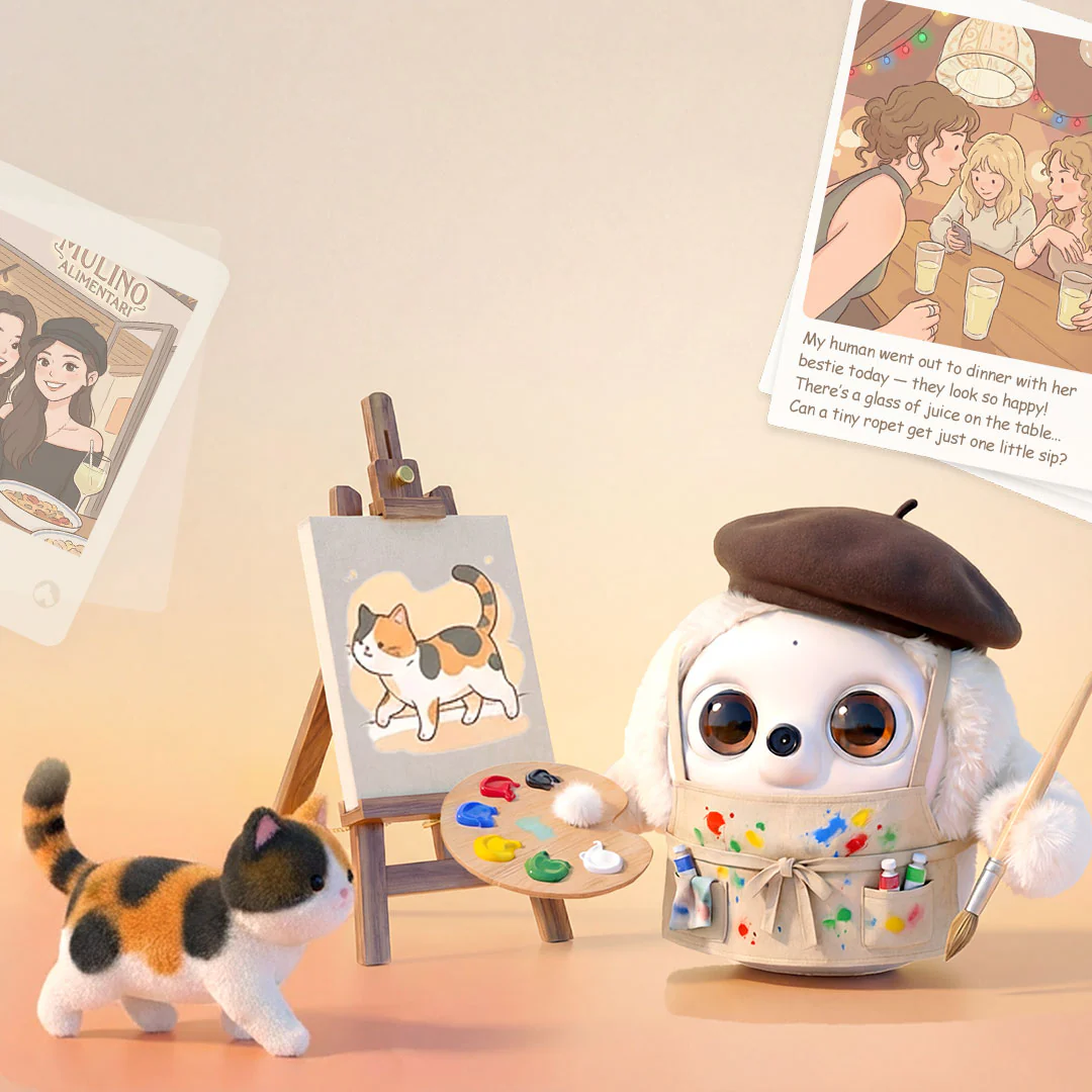 ropet™ KAMOMO--Your Next Gen AI Pet Robot