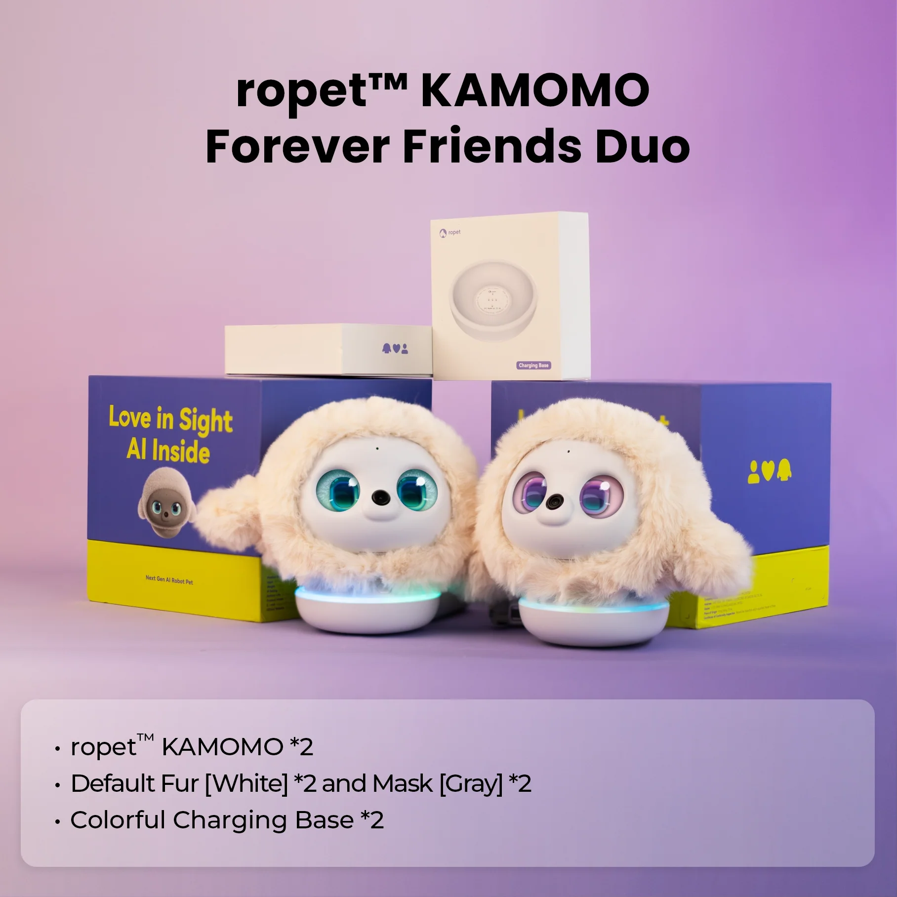 ropet™ KAMOMO--Your Next Gen AI Pet Robot