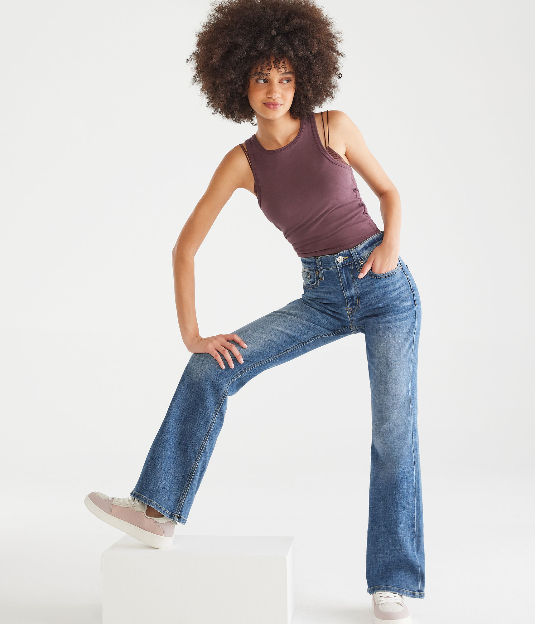 High-Rise Flare Jean