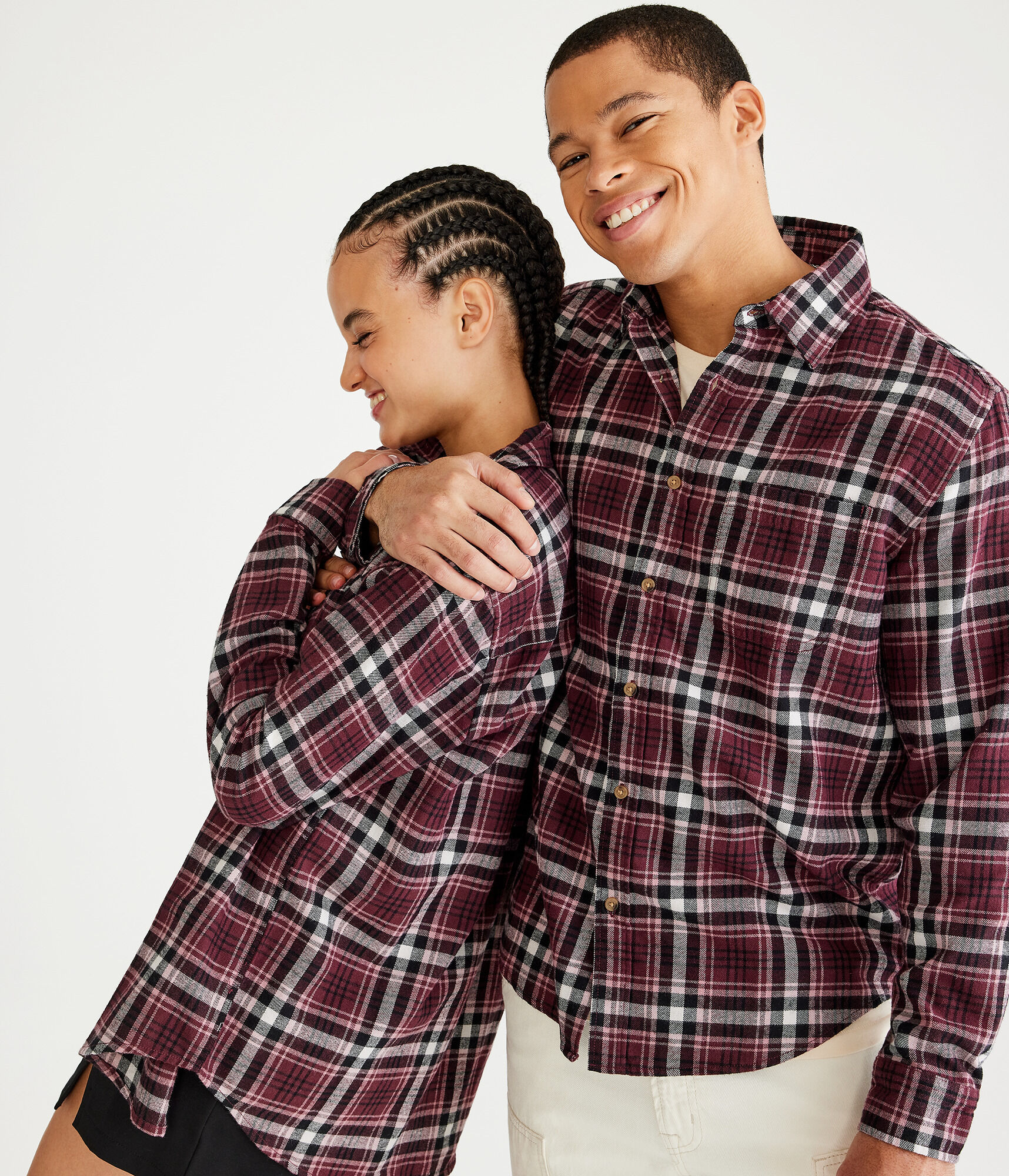 Long Sleeve Plaid Flannel Shirt
