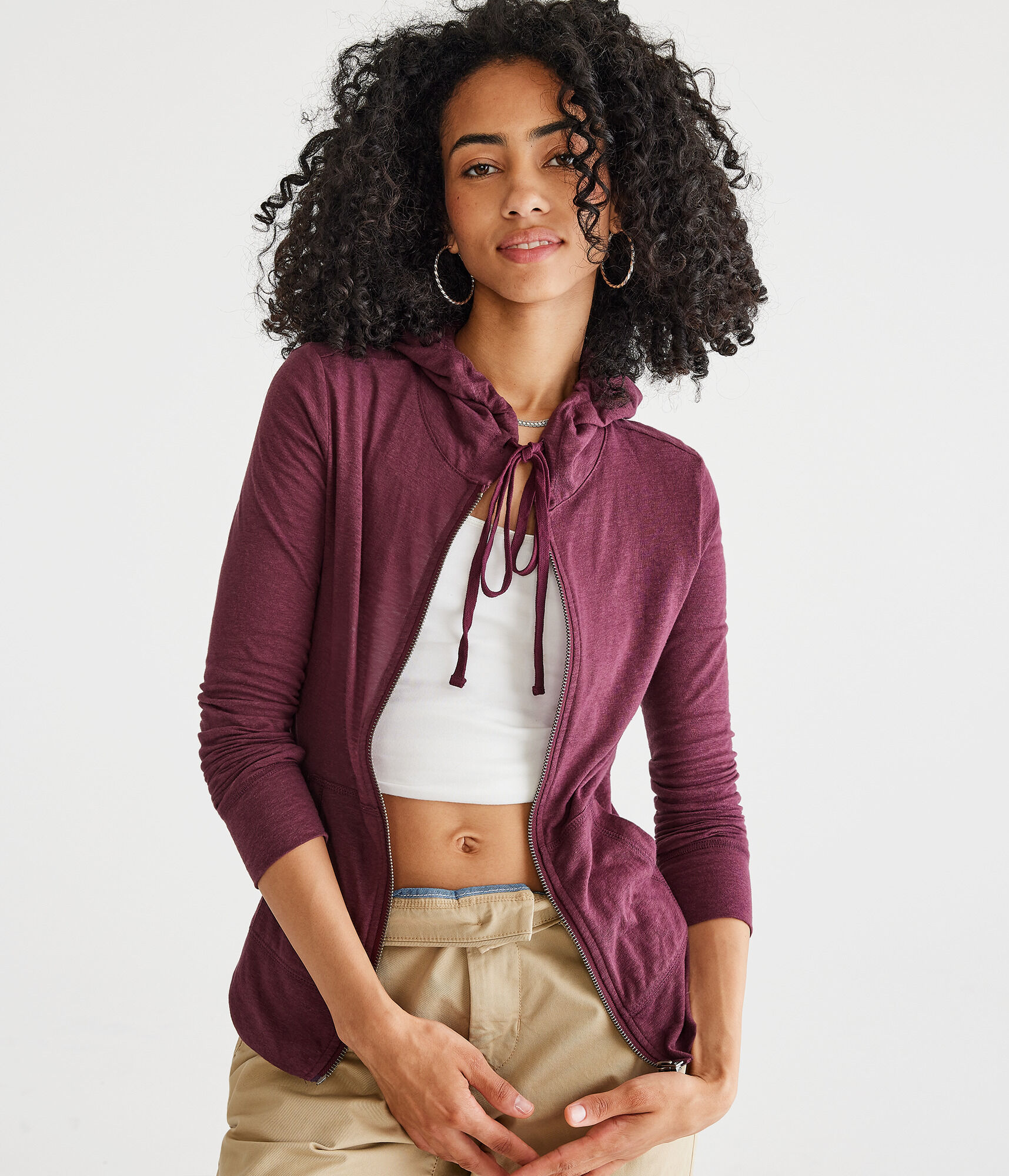 Lightweight Full-Zip Hoodie