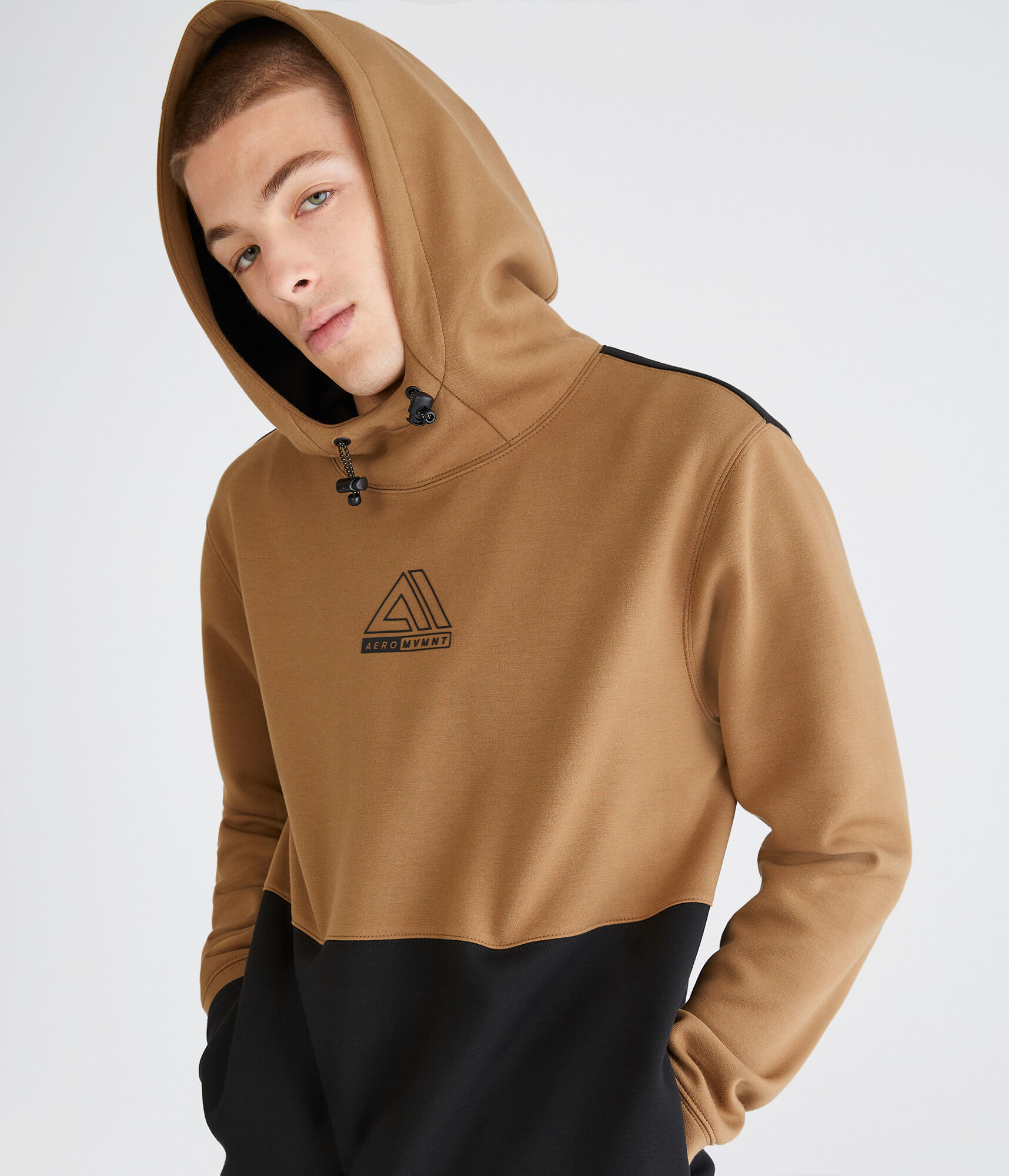 Aero MVMNT Tech Fleece Pullover Hoodie - Colorblock