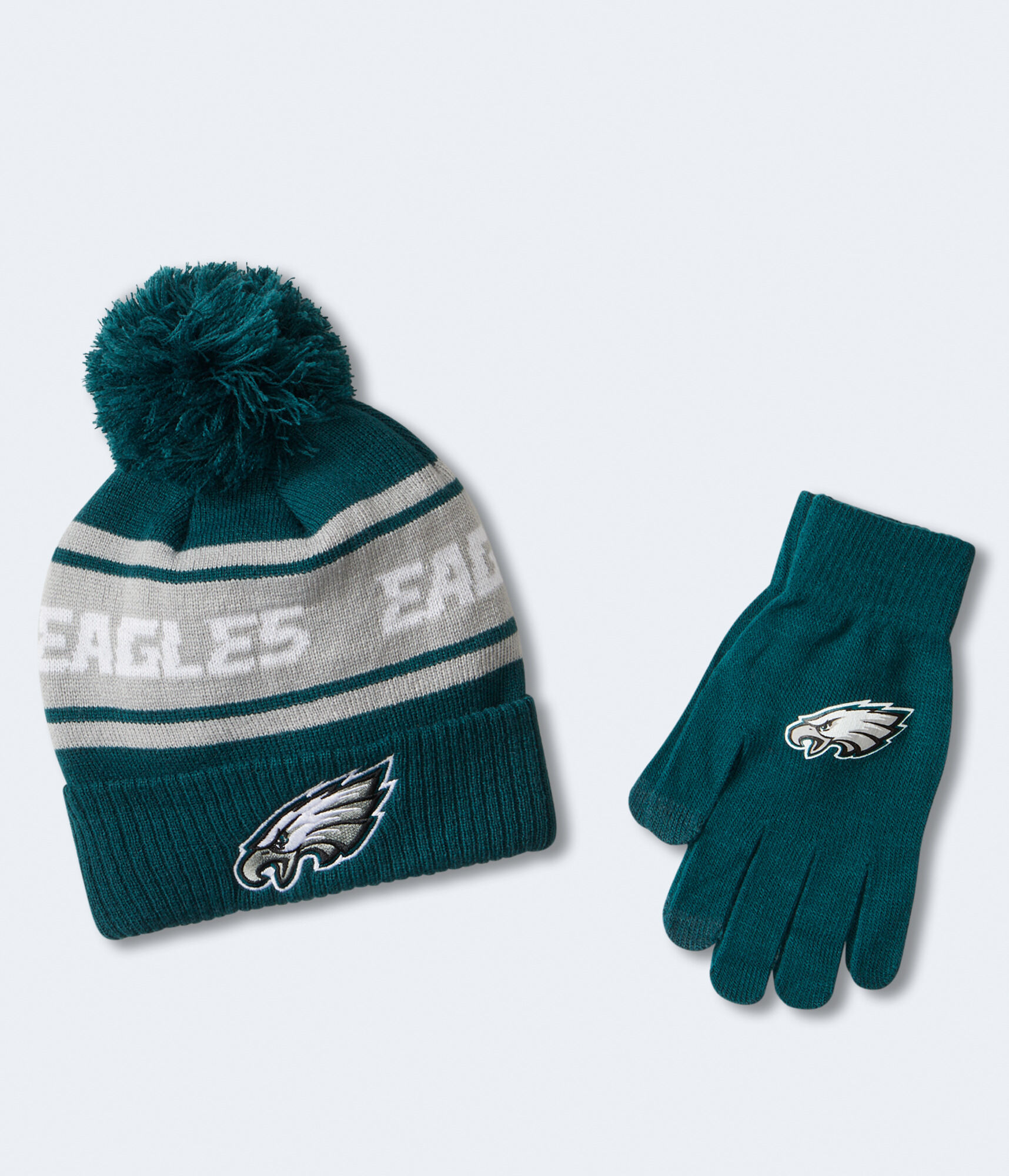 Philadelphia Eagles Hat & Gloves Set