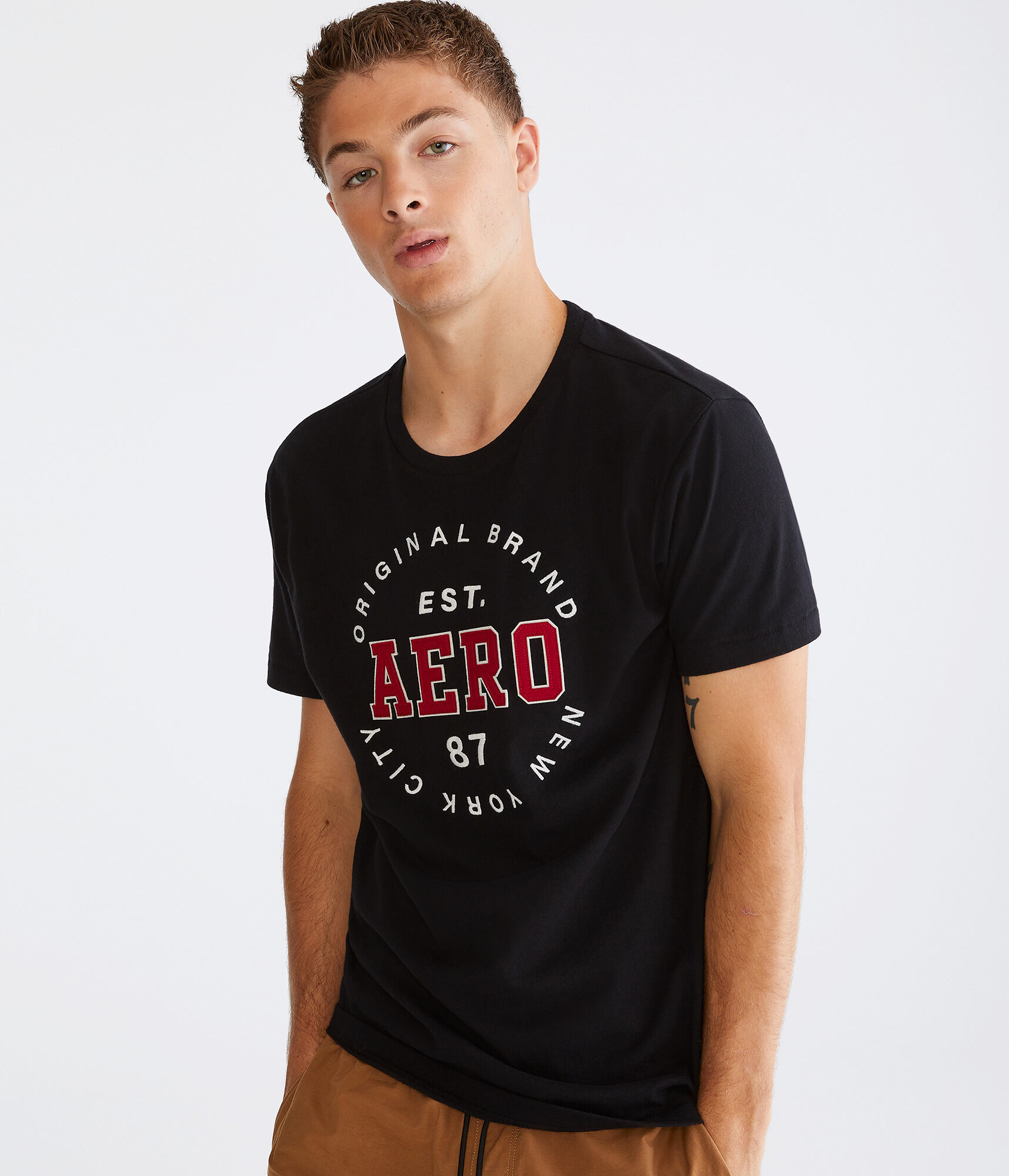 Aero Circle Logo Appliqué Graphic Tee