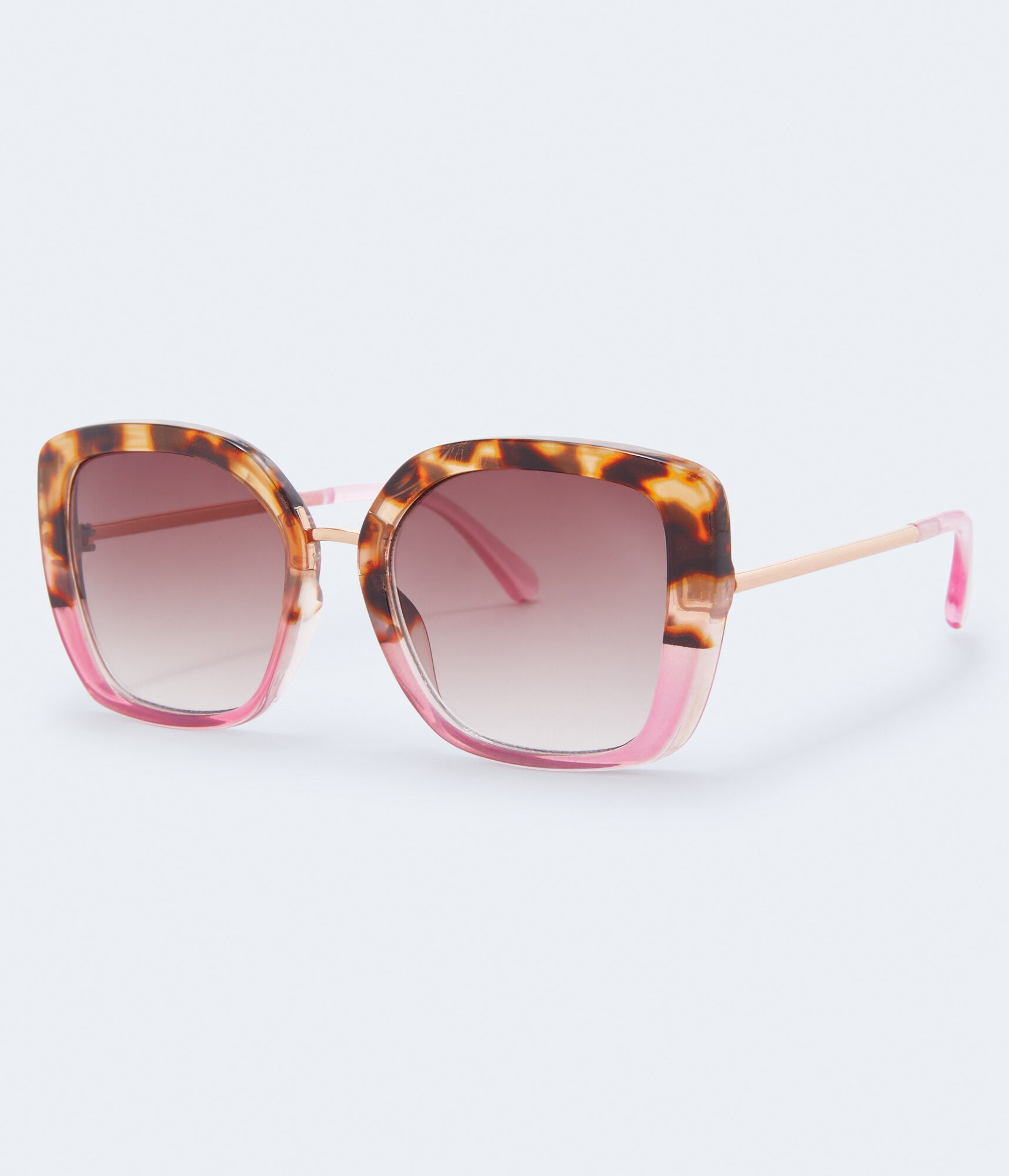 Oversized Split-Color Sunglasses