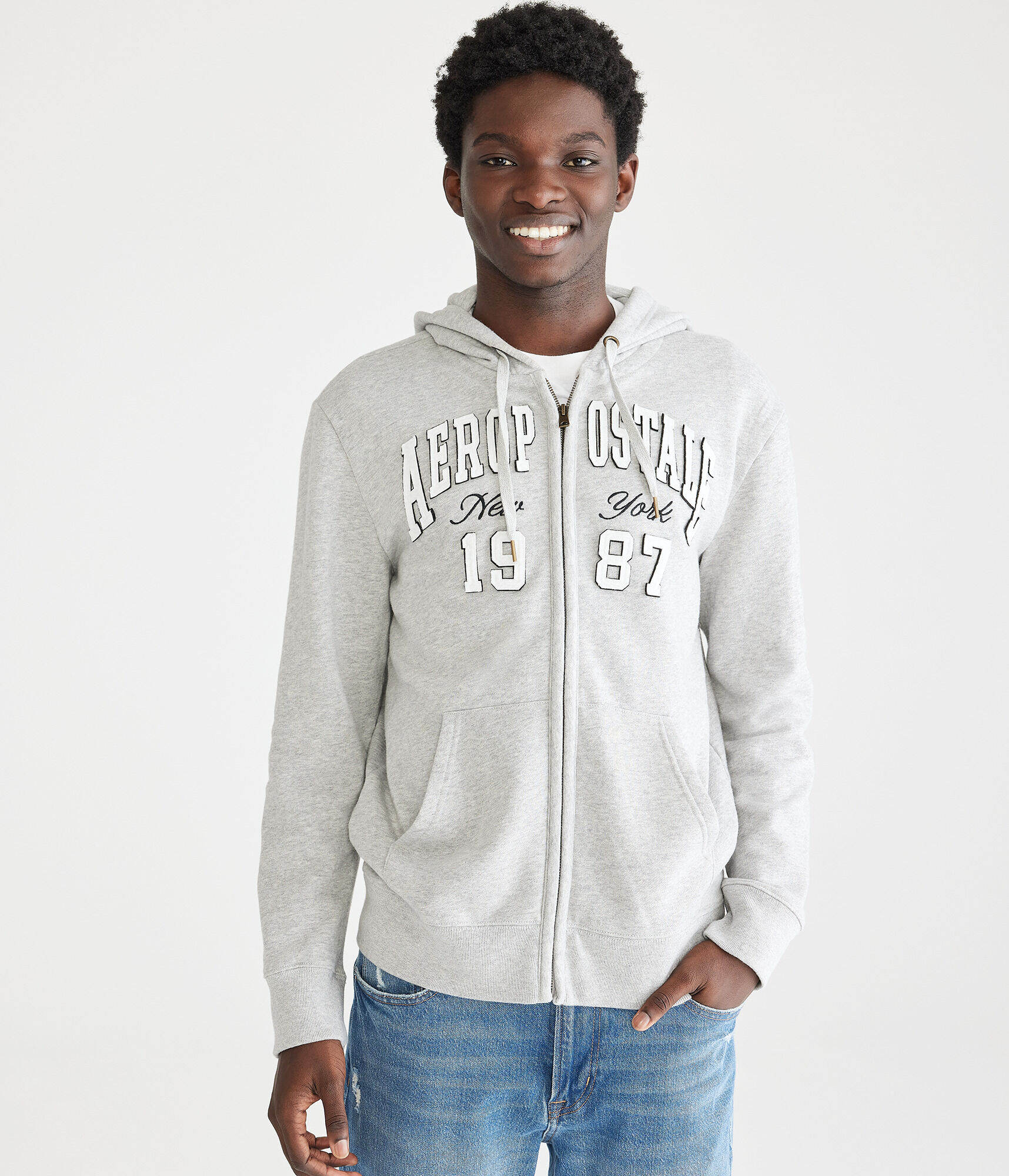 Aeropostale 1987 Heritage Full-Zip Hoodie