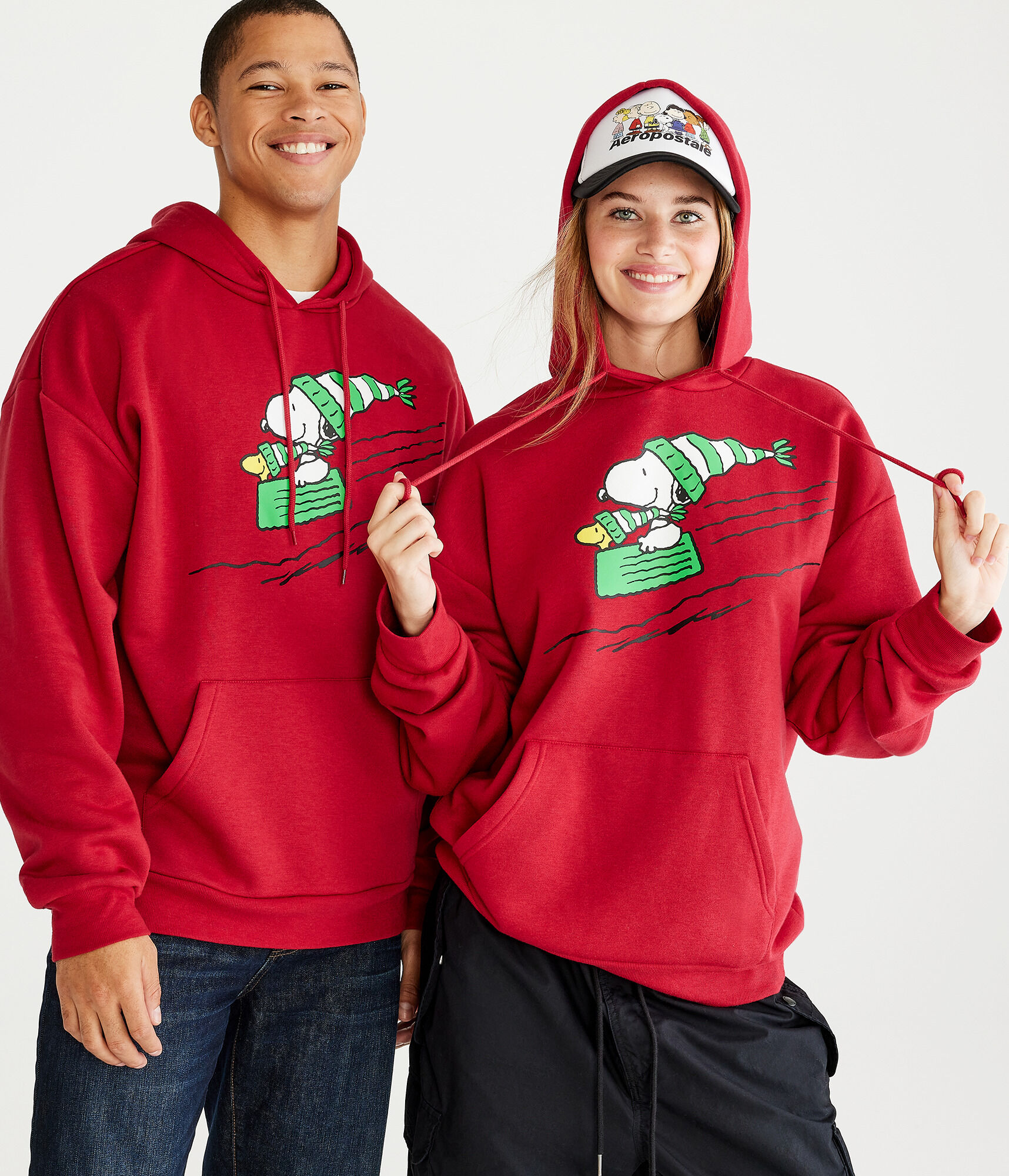 Peanuts® | Aéropostale Snoopy Sledding Pullover Hoodie