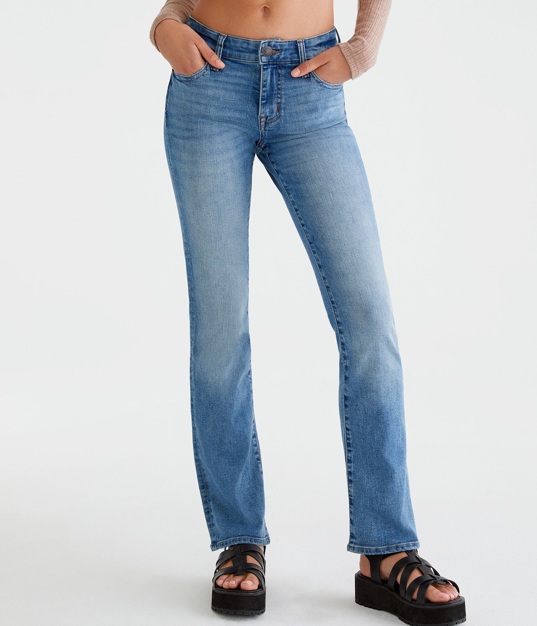 Mid-Rise Bootcut Jean