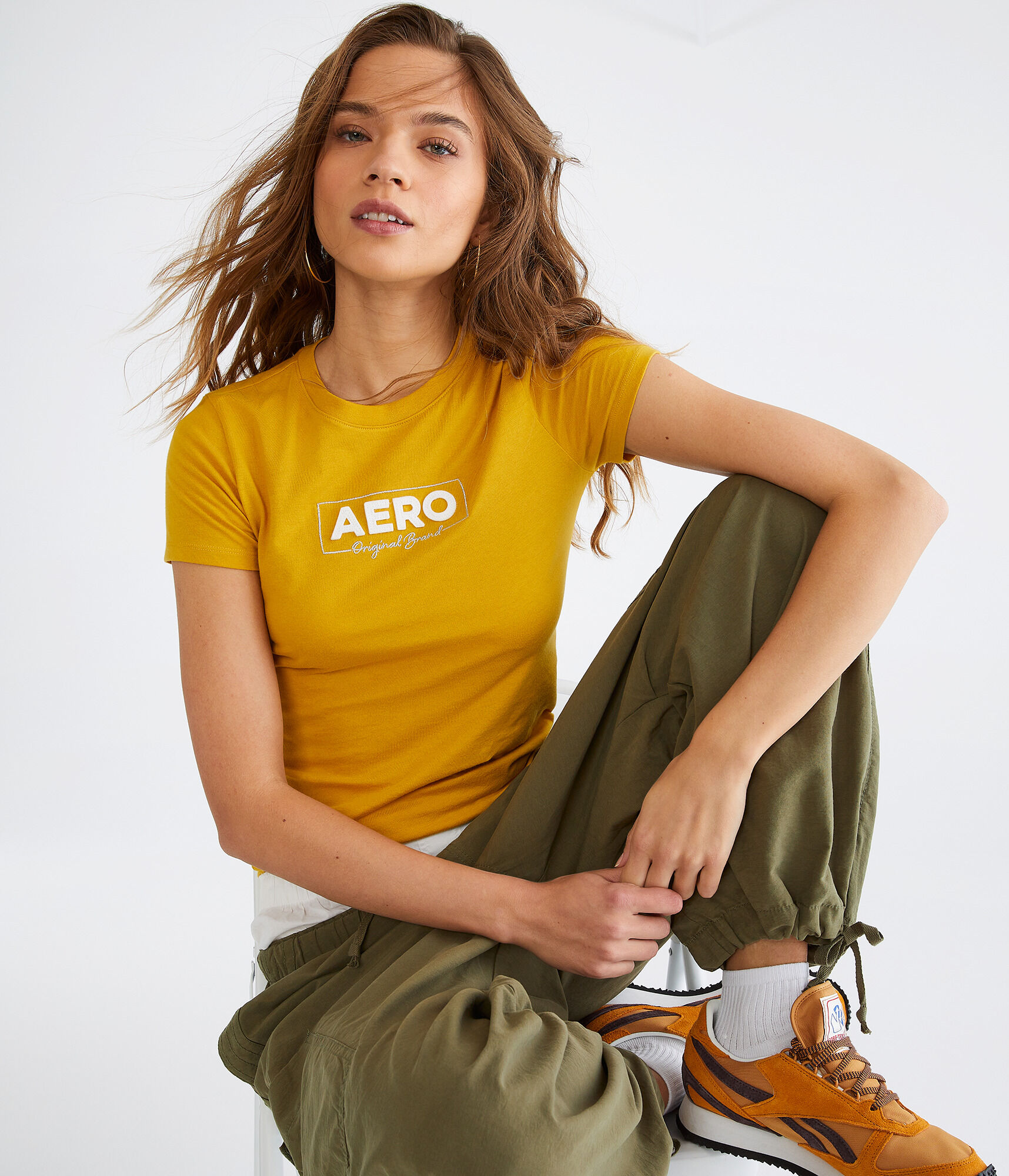 Aero Box Logo Appliqué Graphic Tee