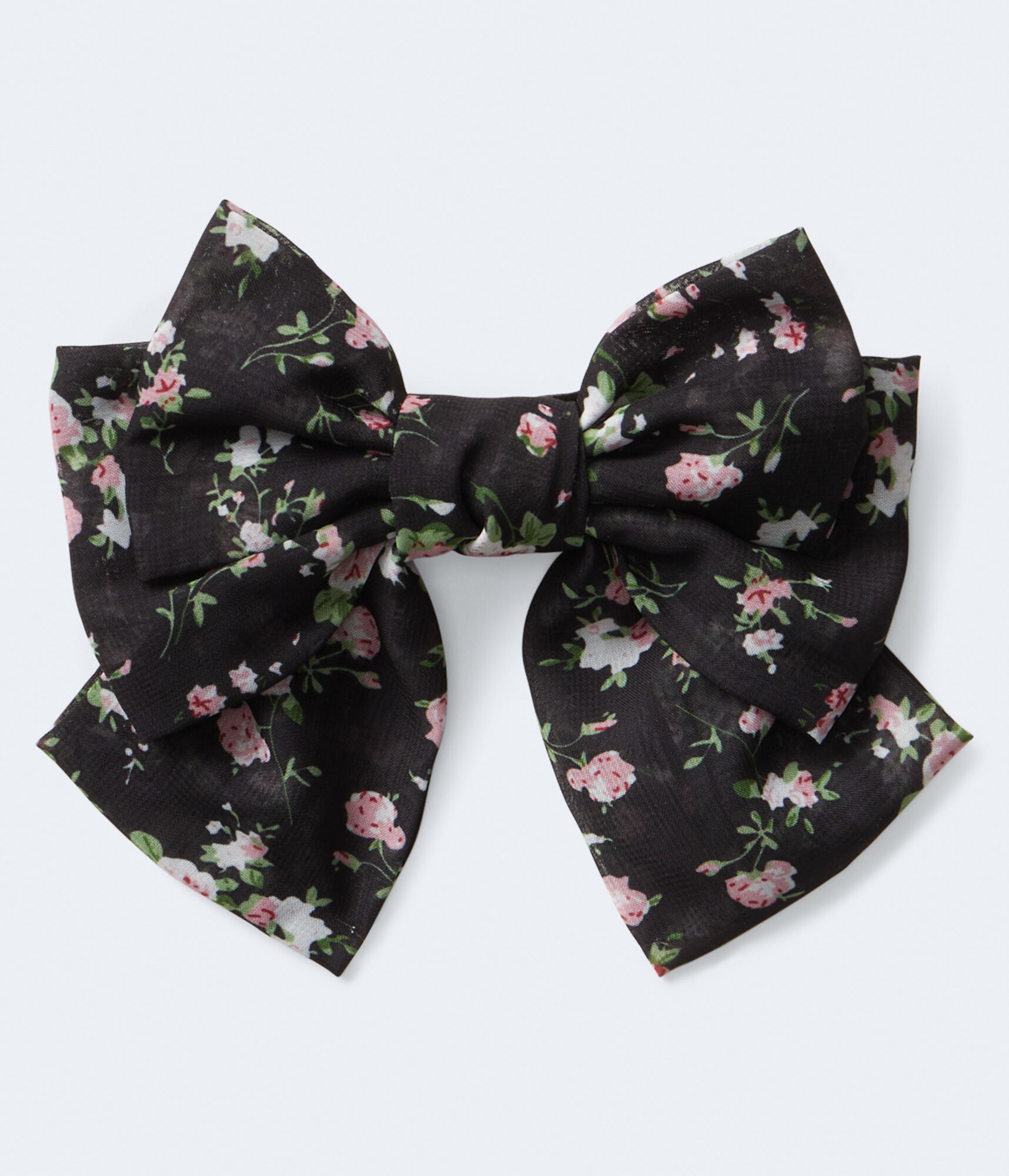 Floral Print Bow Hair Clip
