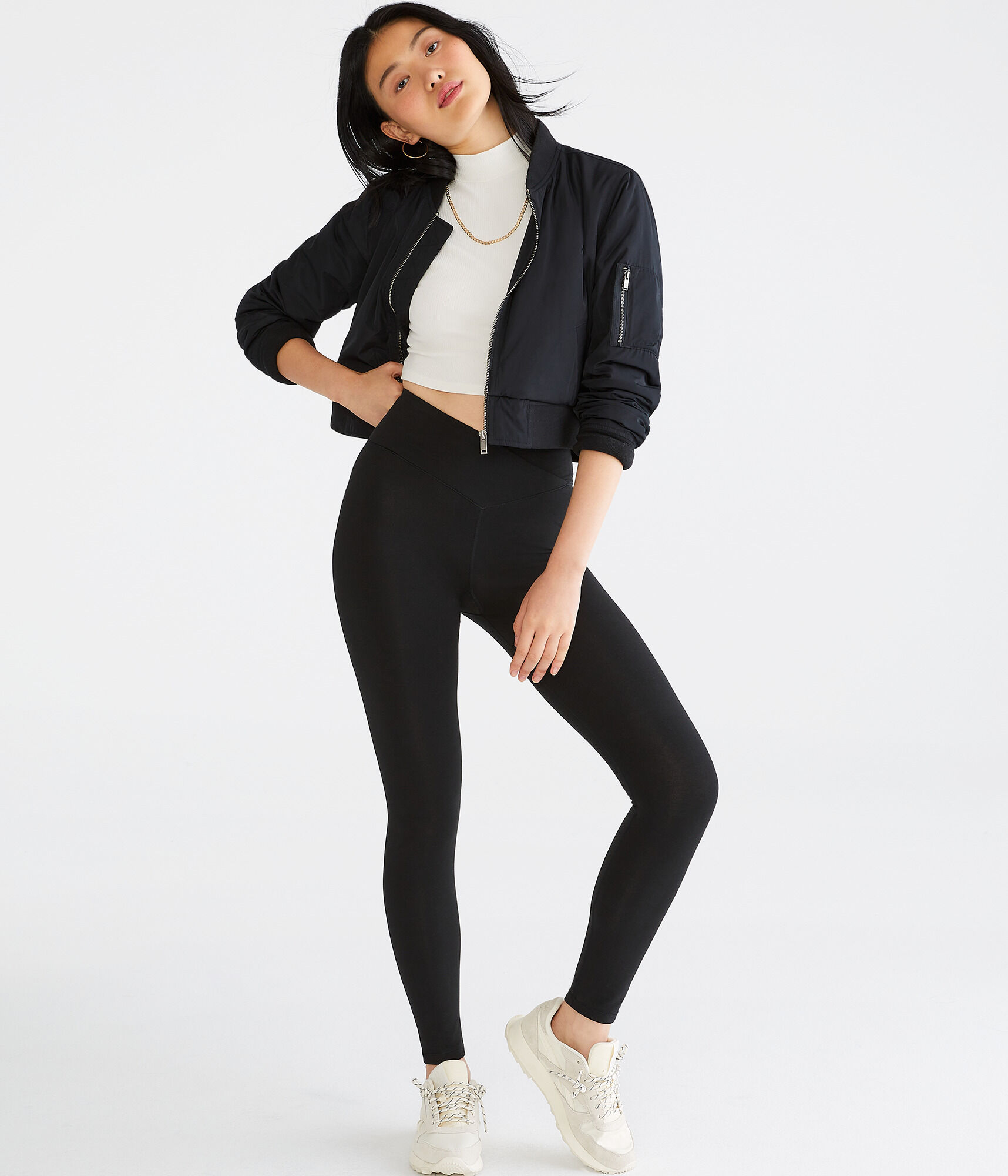 Crossover High-Rise Leggings