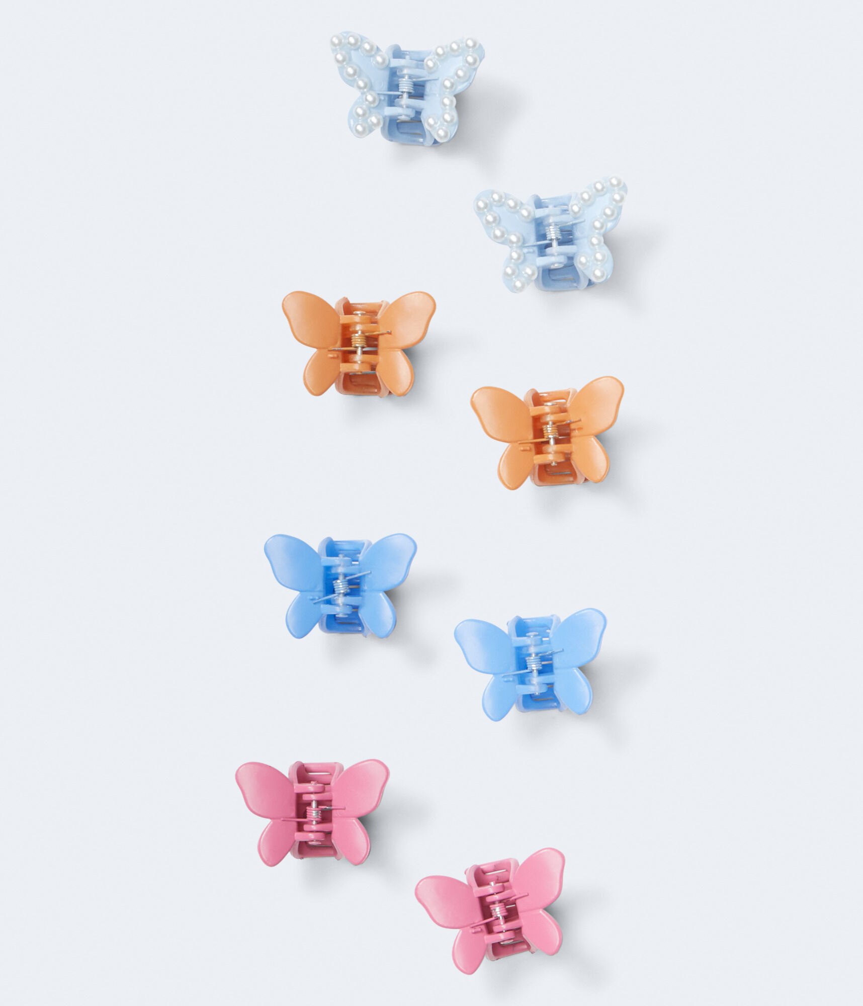 Matte Butterfly Claw Hair Clip 8-Pack