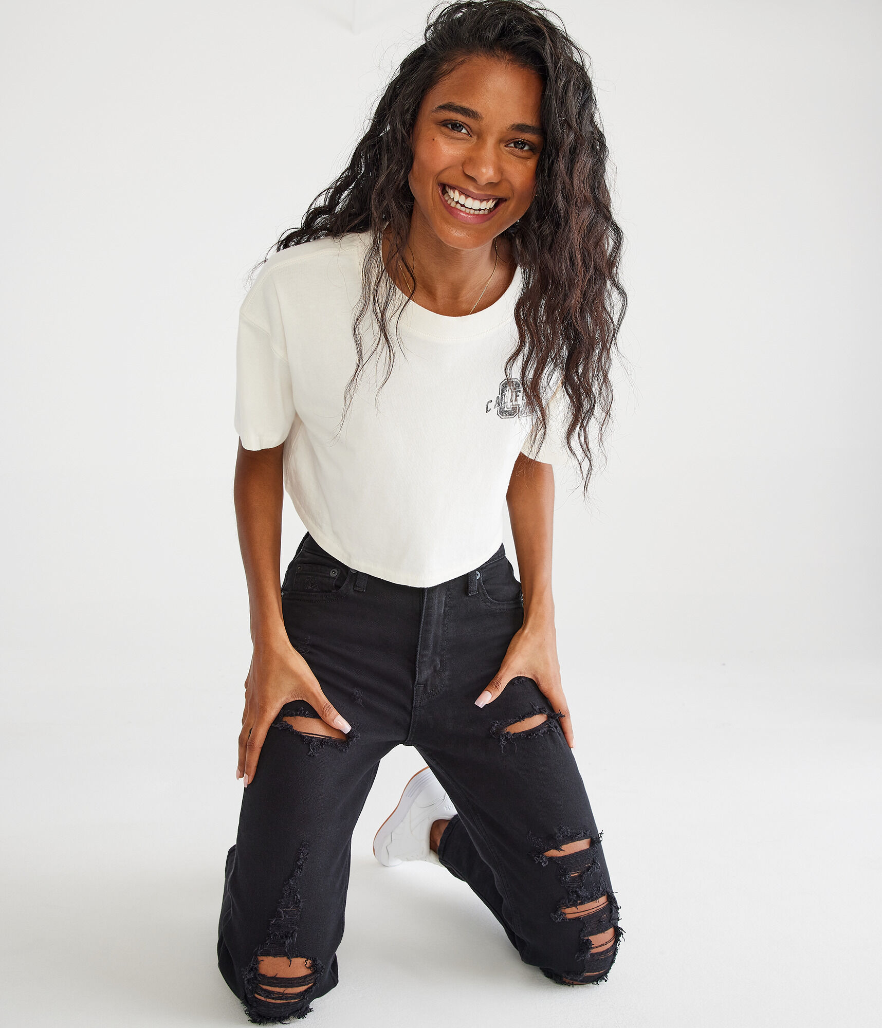 High-Rise Stretch Mom Jean