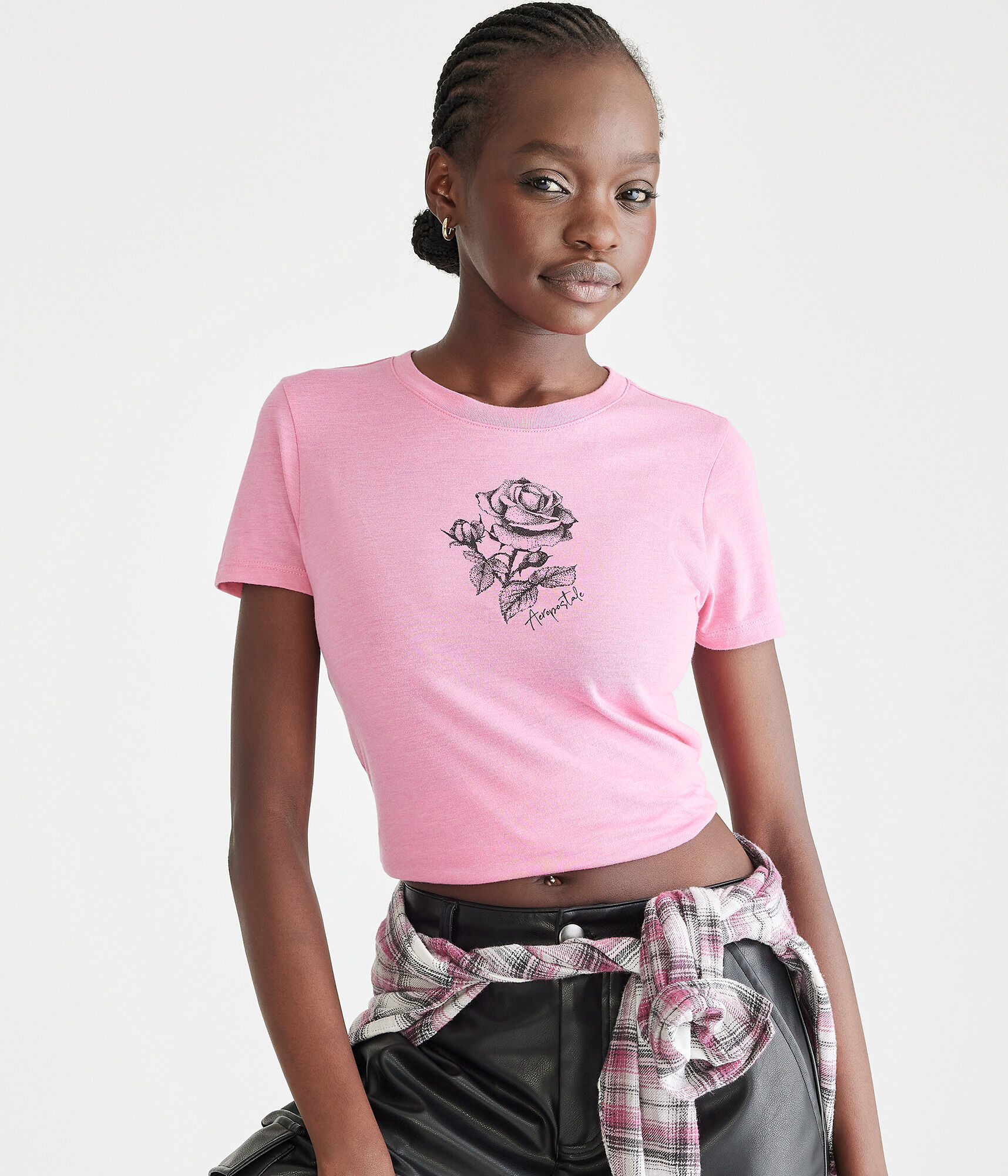 Aeropostale Rose Graphic Tee