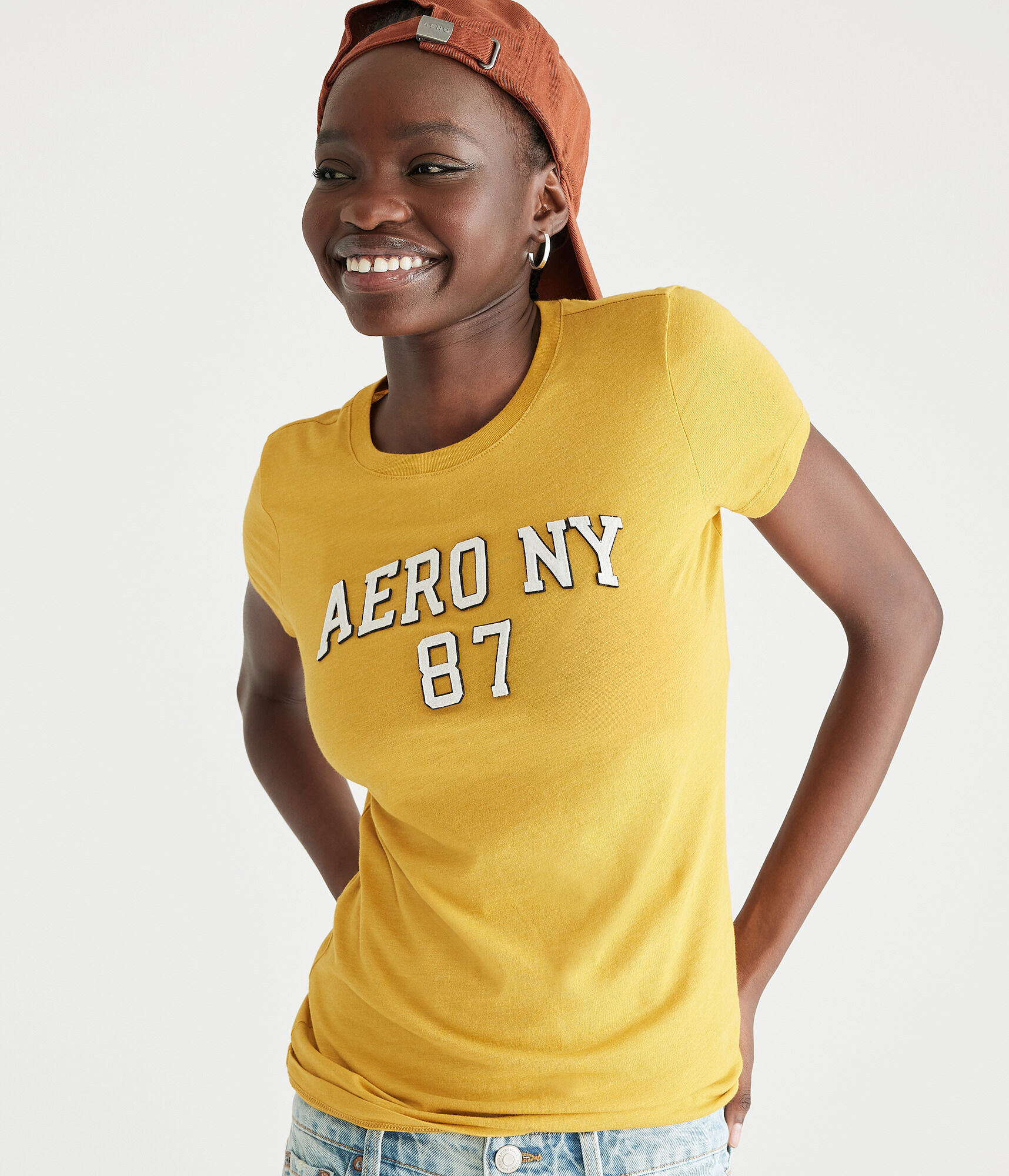 Aero NY 87 Appliqué Graphic Tee