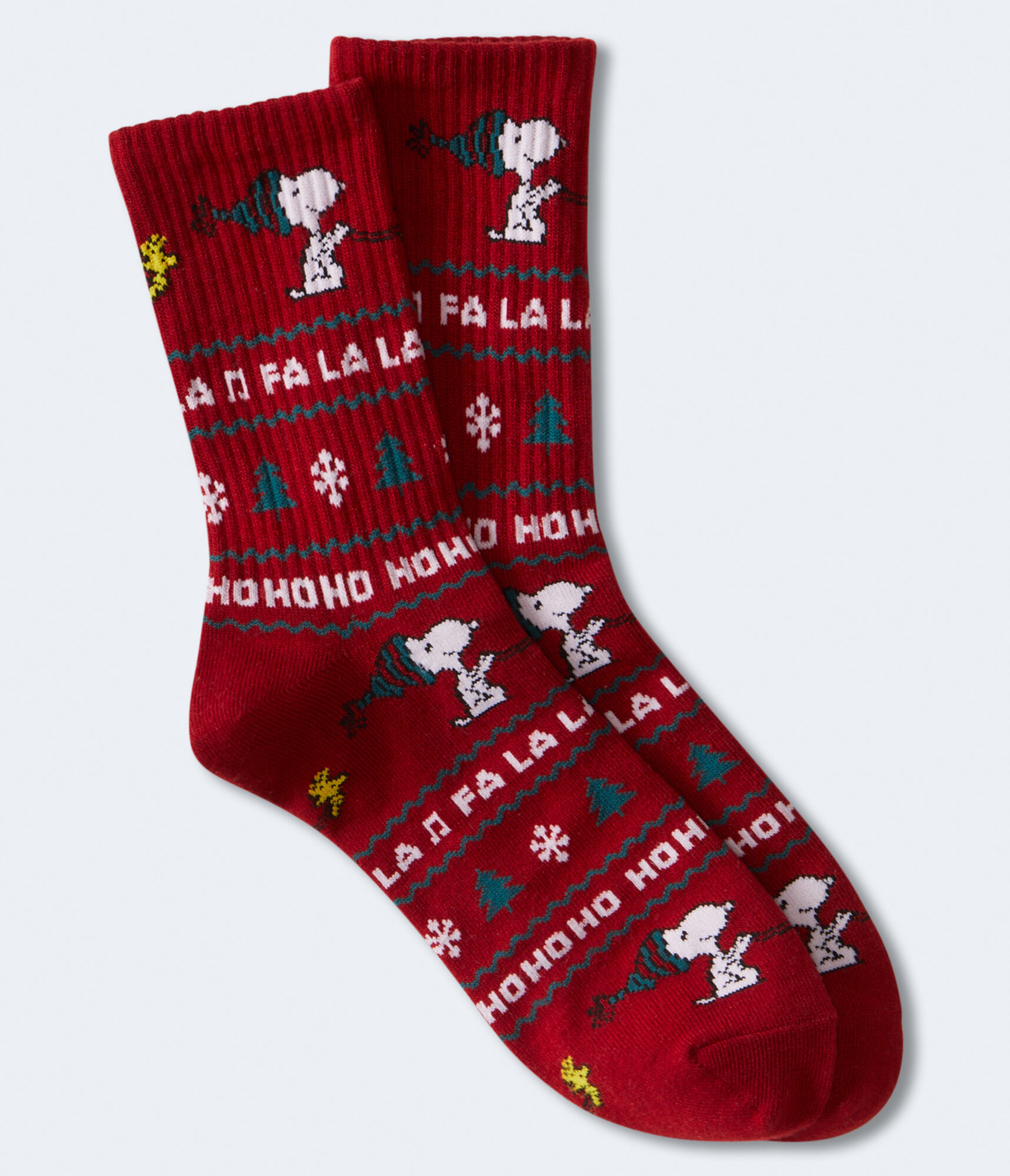 Peanuts® | Aéropostale Snoopy Fa La La Crew Socks