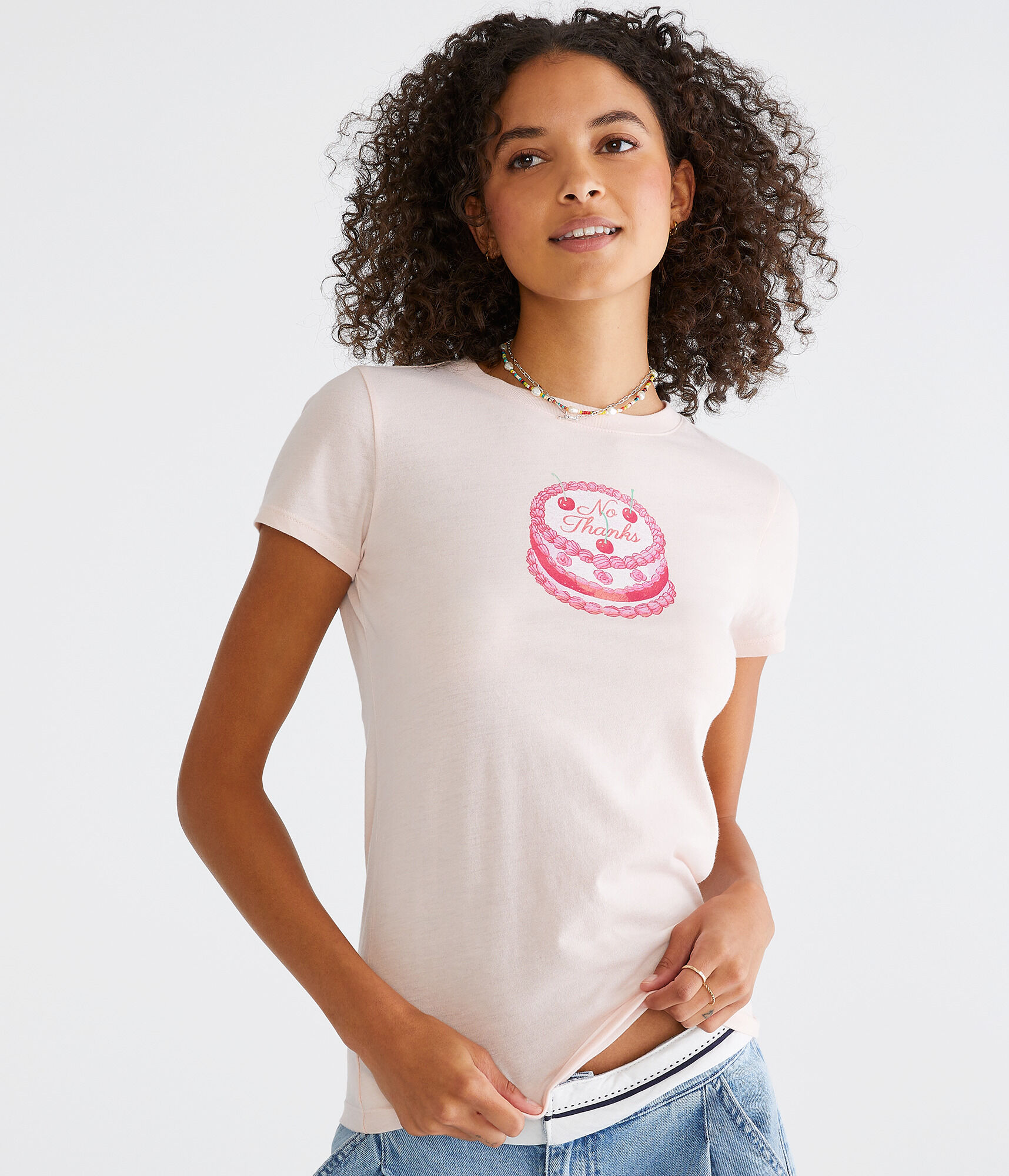 No Thanks Cake Graphic Tee