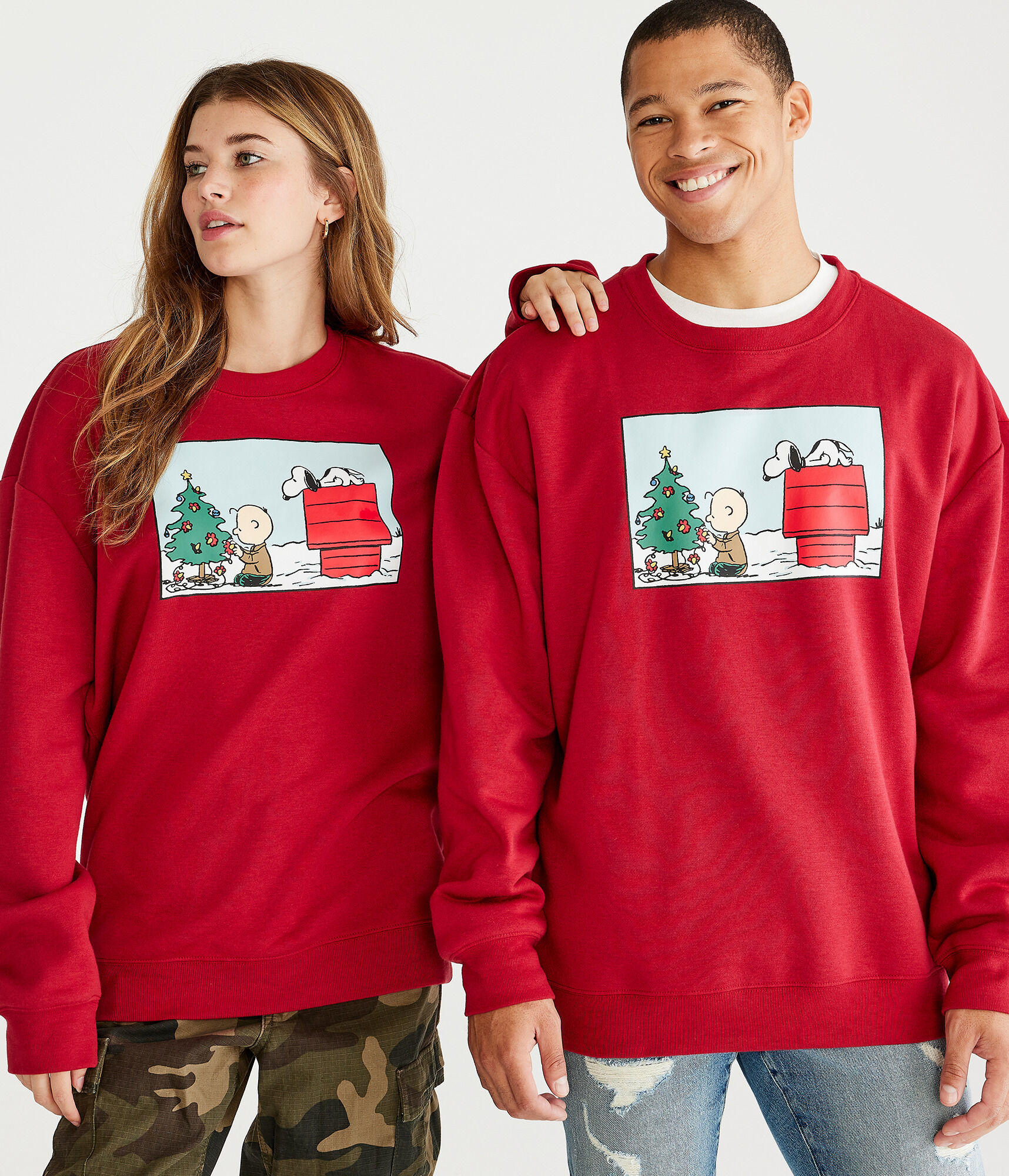 Peanuts® | Aéropostale Snoopy Doghouse Crew Sweater
