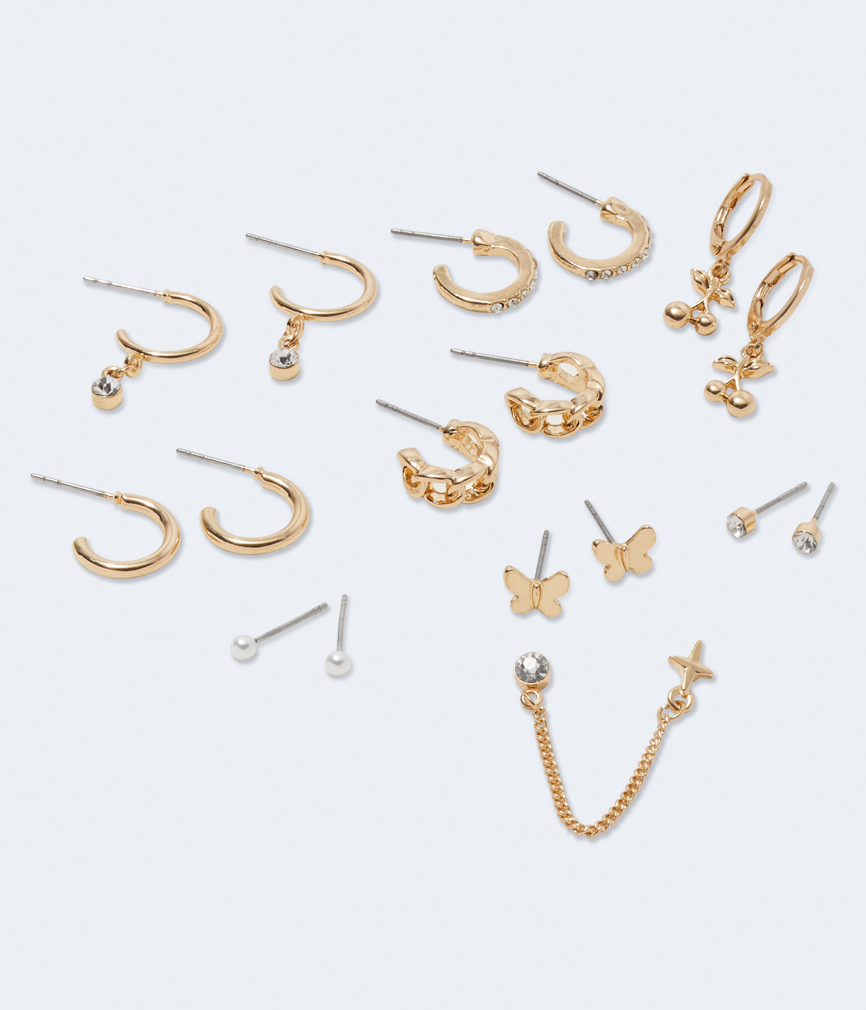 Cherry On Top Hoop & Stud Earring 9-Pack