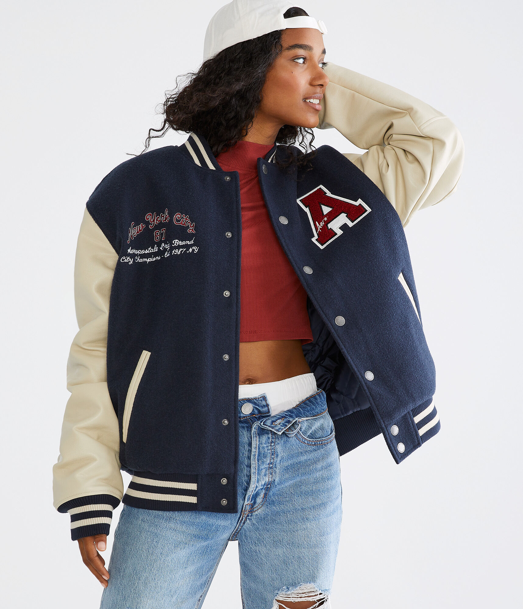 Aero Varsity Bomber Jacket