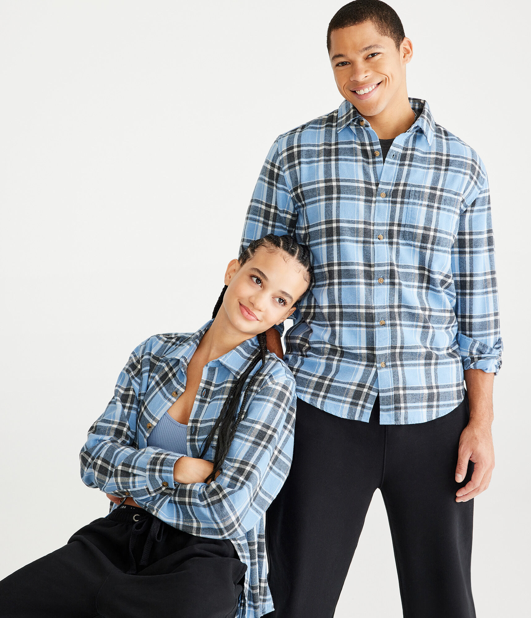 Long Sleeve Plaid Flannel Shirt