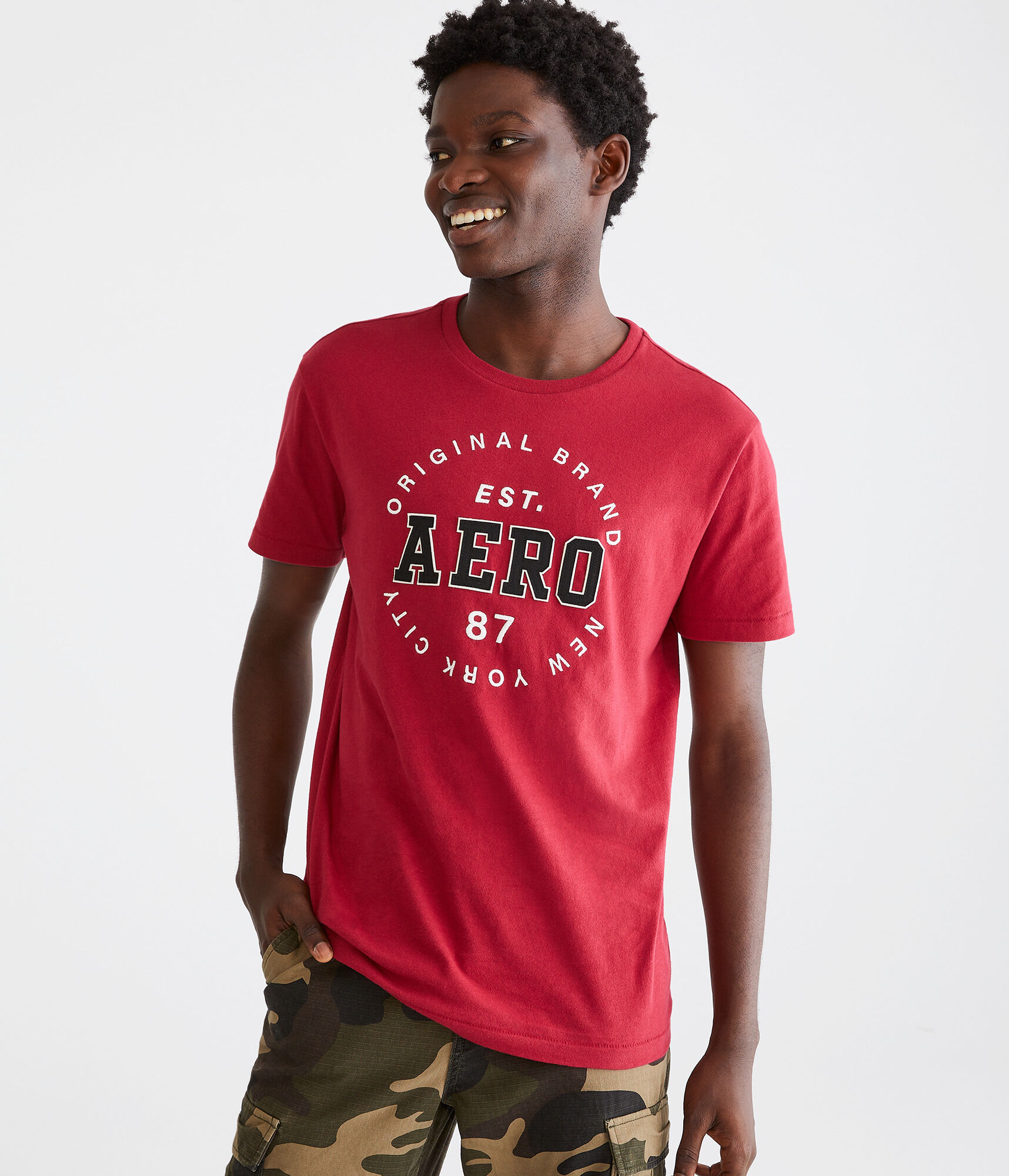 Aero Circle Logo Appliqué Graphic Tee